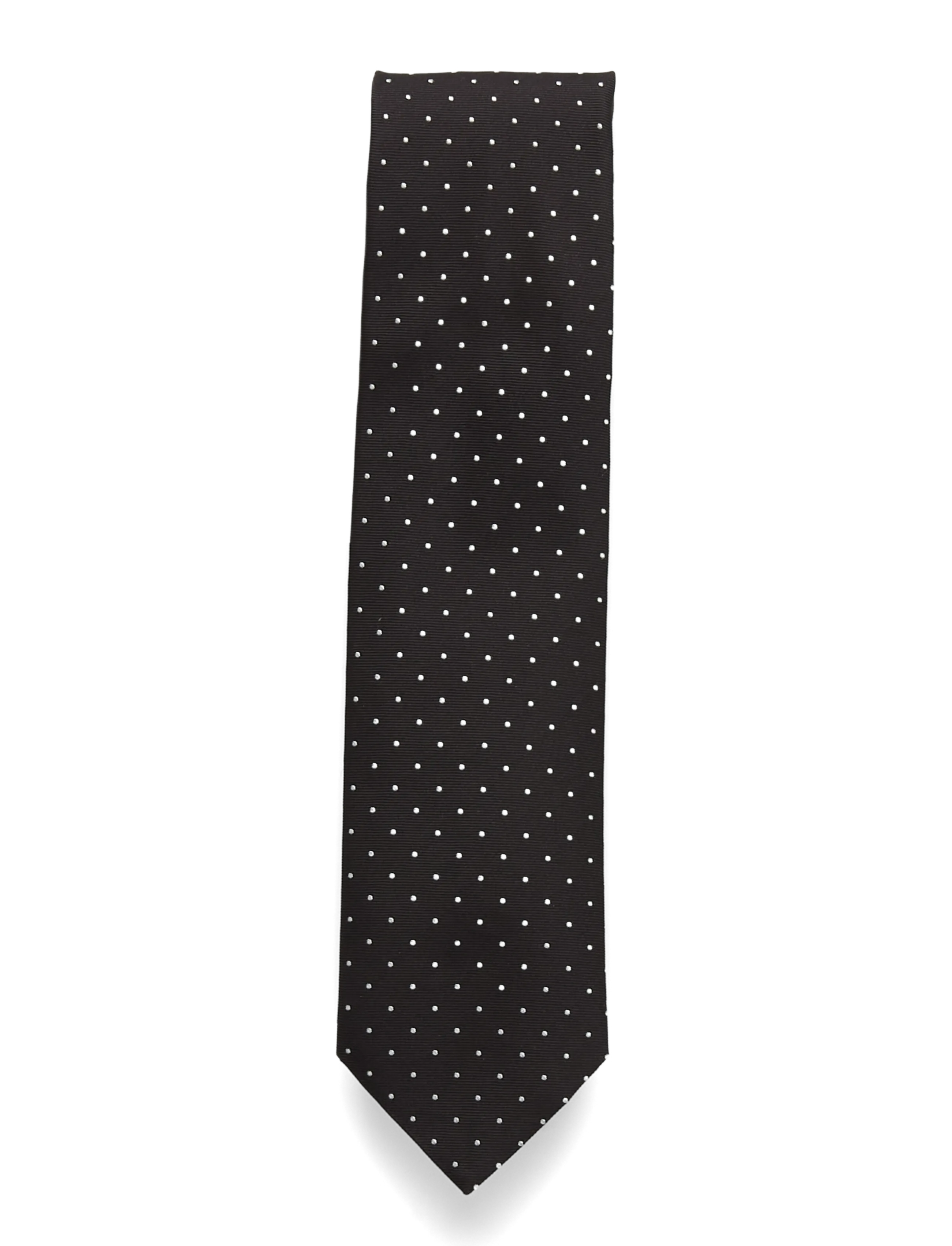 BOSS H-Tie Cm 7.5 One, Mænd, Prikket Slips, Sort, Str: ONE SIZE