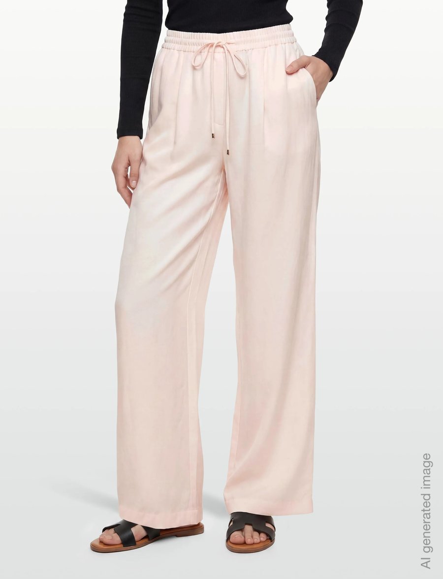 BOSS - Tavati2_TI - leveälahkeiset housut - light/pastel pink - 3