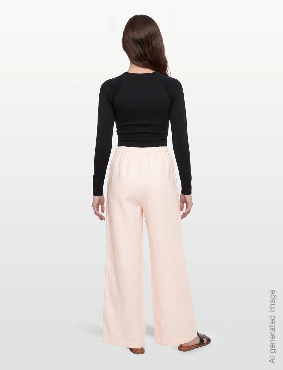 BOSS - Tavati2_TI - leveälahkeiset housut - light/pastel pink - 4