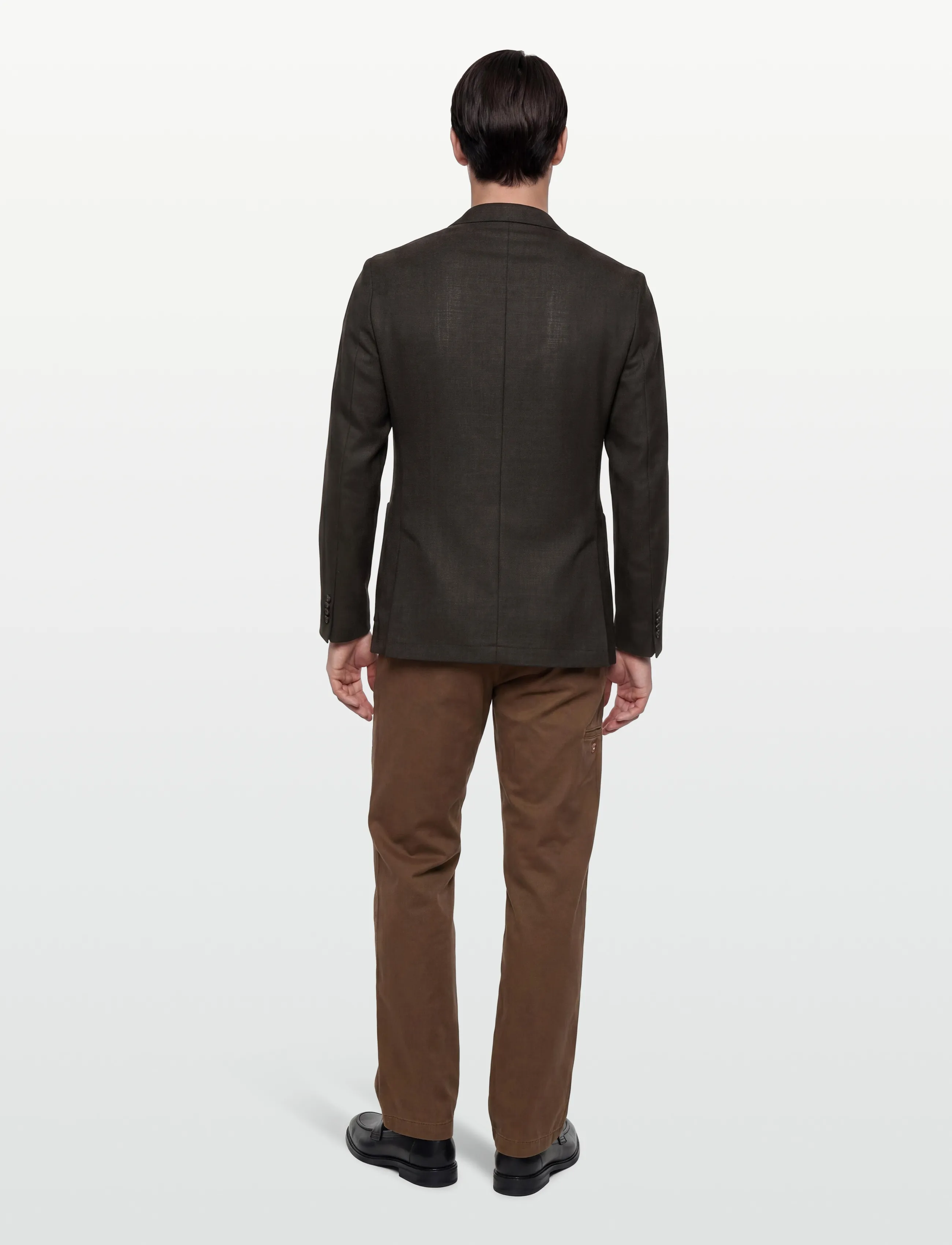 BOSS - C-Hanry-DB-262 - dobbeltradede blazere - dark brown - 4