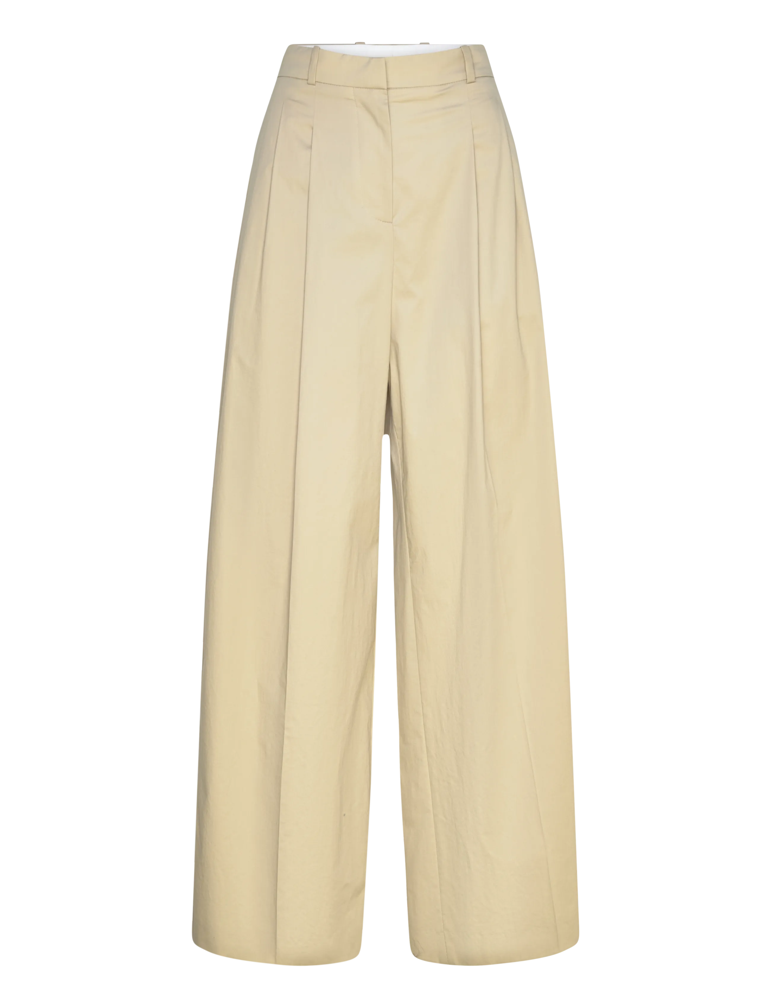BOSS TANIADA1_FS_C - Hosen mit weitem Bein - OPEN BEIGE / cream