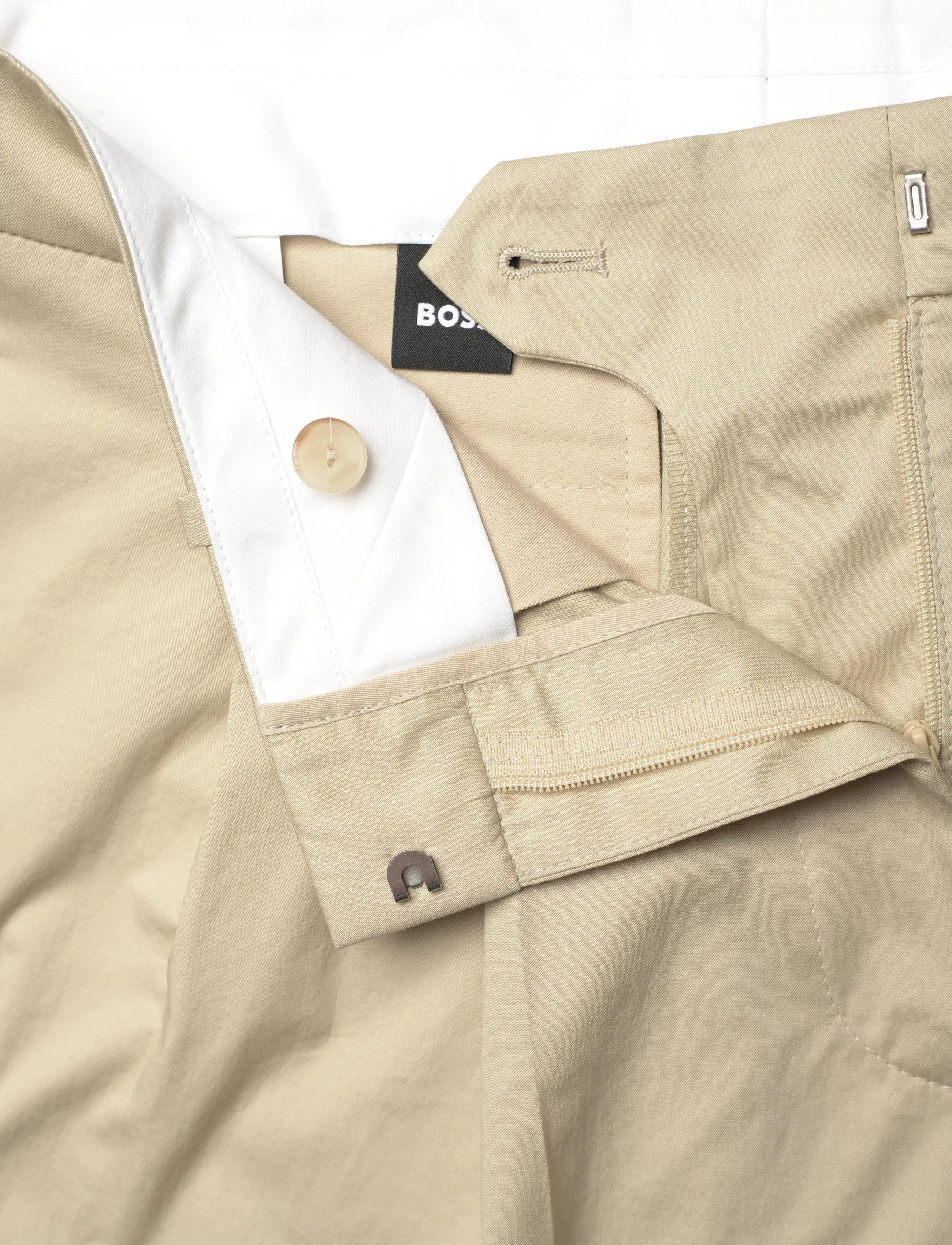 BOSS - TANIADA1_FS_C - bukser med brede ben - open beige - 3