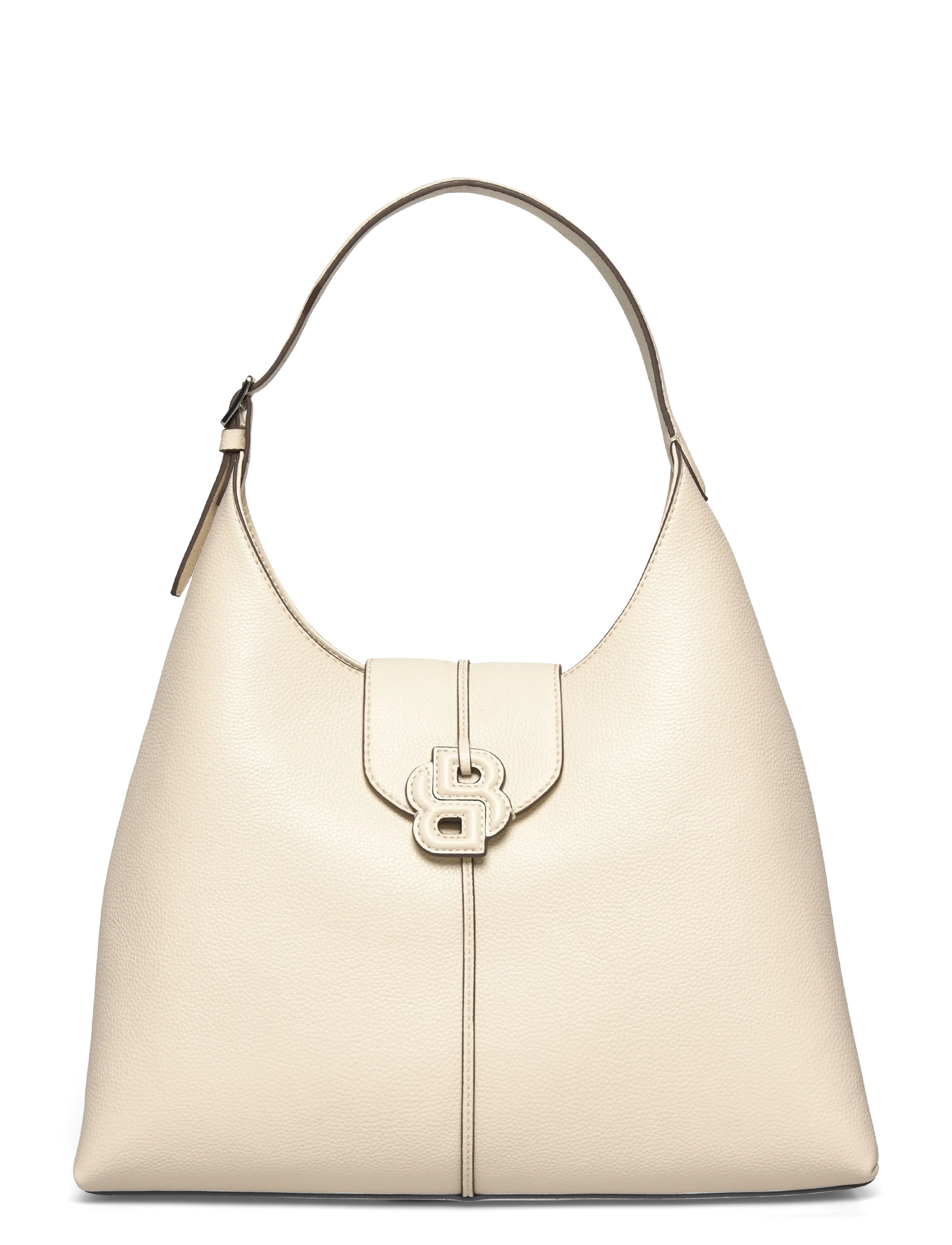 BOSS Anett New Big Hobo, Kvinder, Hobo Taske, Cream, Str: ONE SIZE