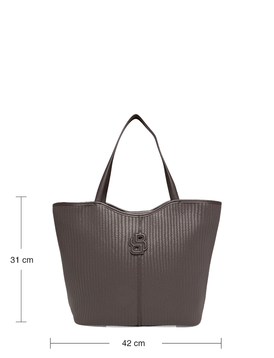 BOSS - Anett New BIG Tote W - shopper töskur - dark brown - 3