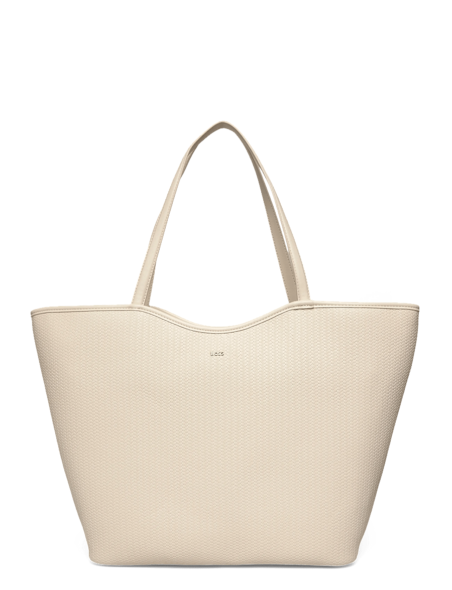 BOSS - Anett New BIG Tote W - shoppingväskor - open white - 1