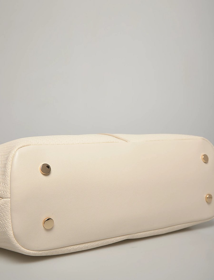 BOSS - Anett New BIG Tote W - shoppingväskor - open white - 4