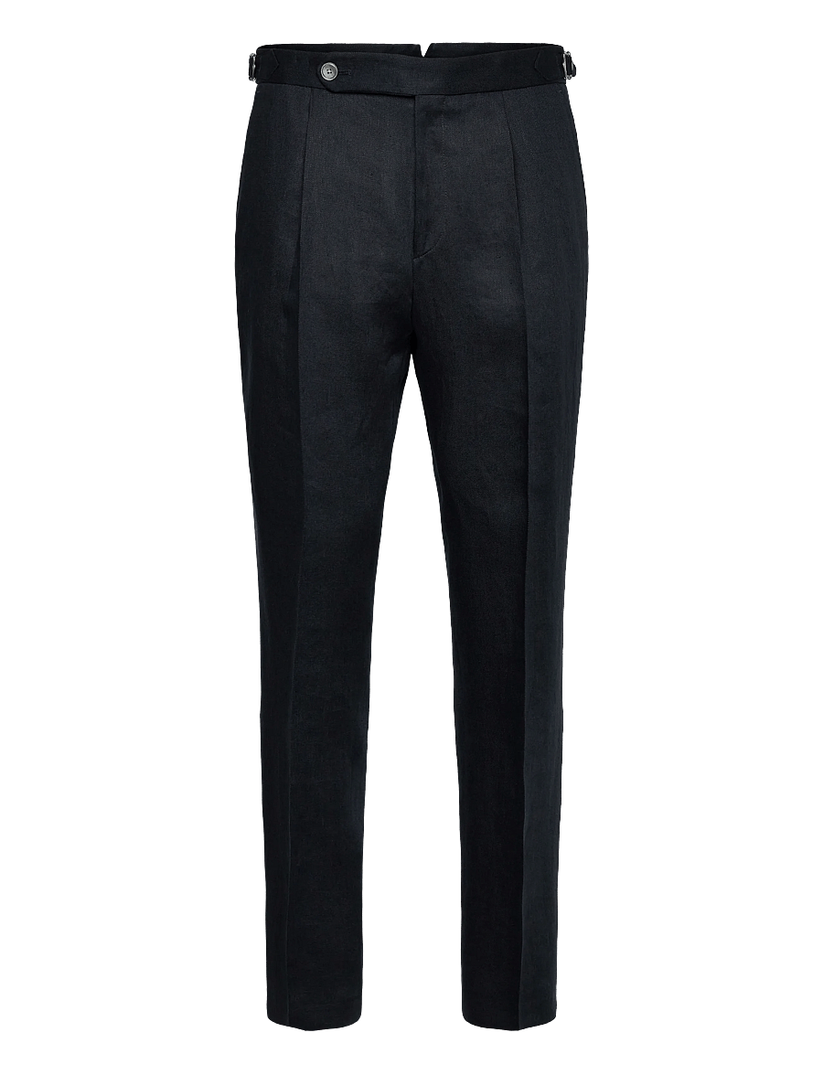 BOSS - H-Perino-PL-DTL-262 - leinenhosen - dark blue - 0