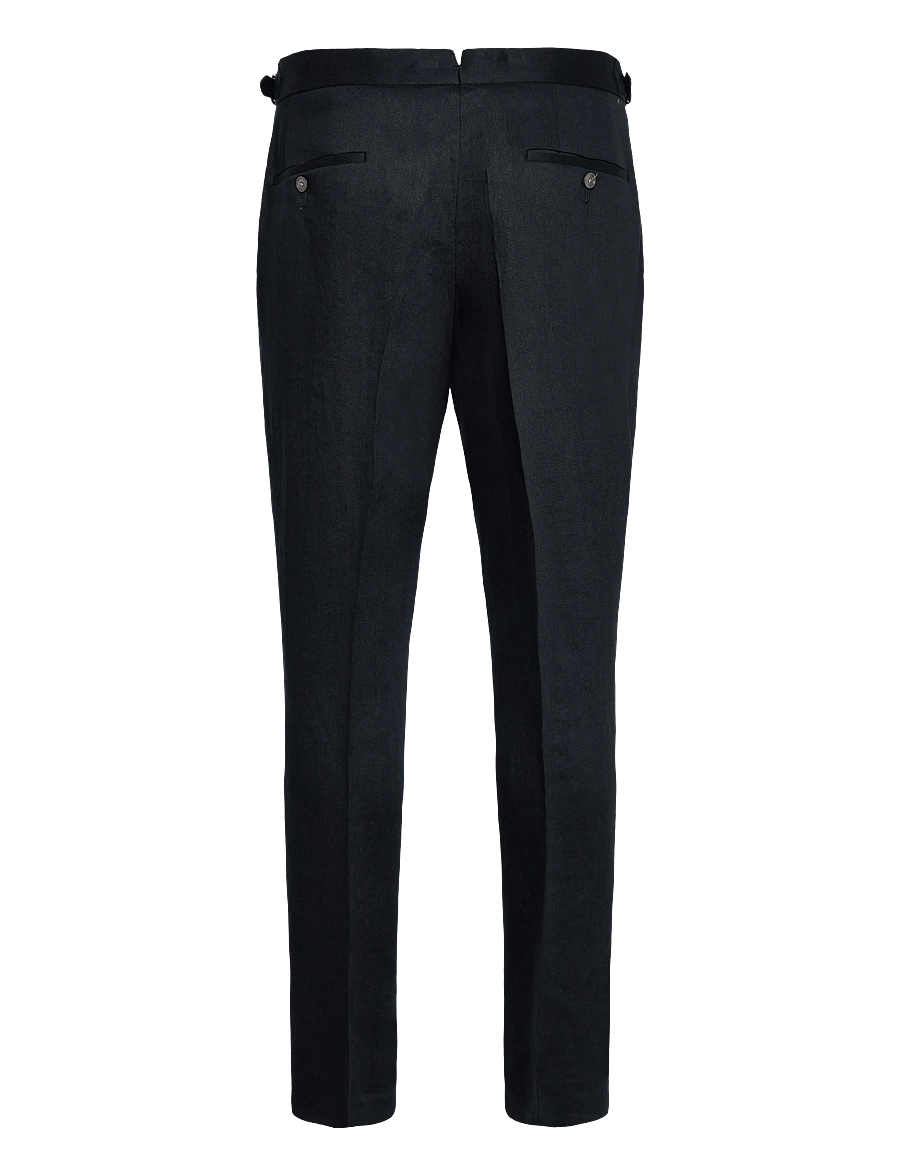 BOSS - H-Perino-PL-DTL-262 - leinenhosen - dark blue - 1
