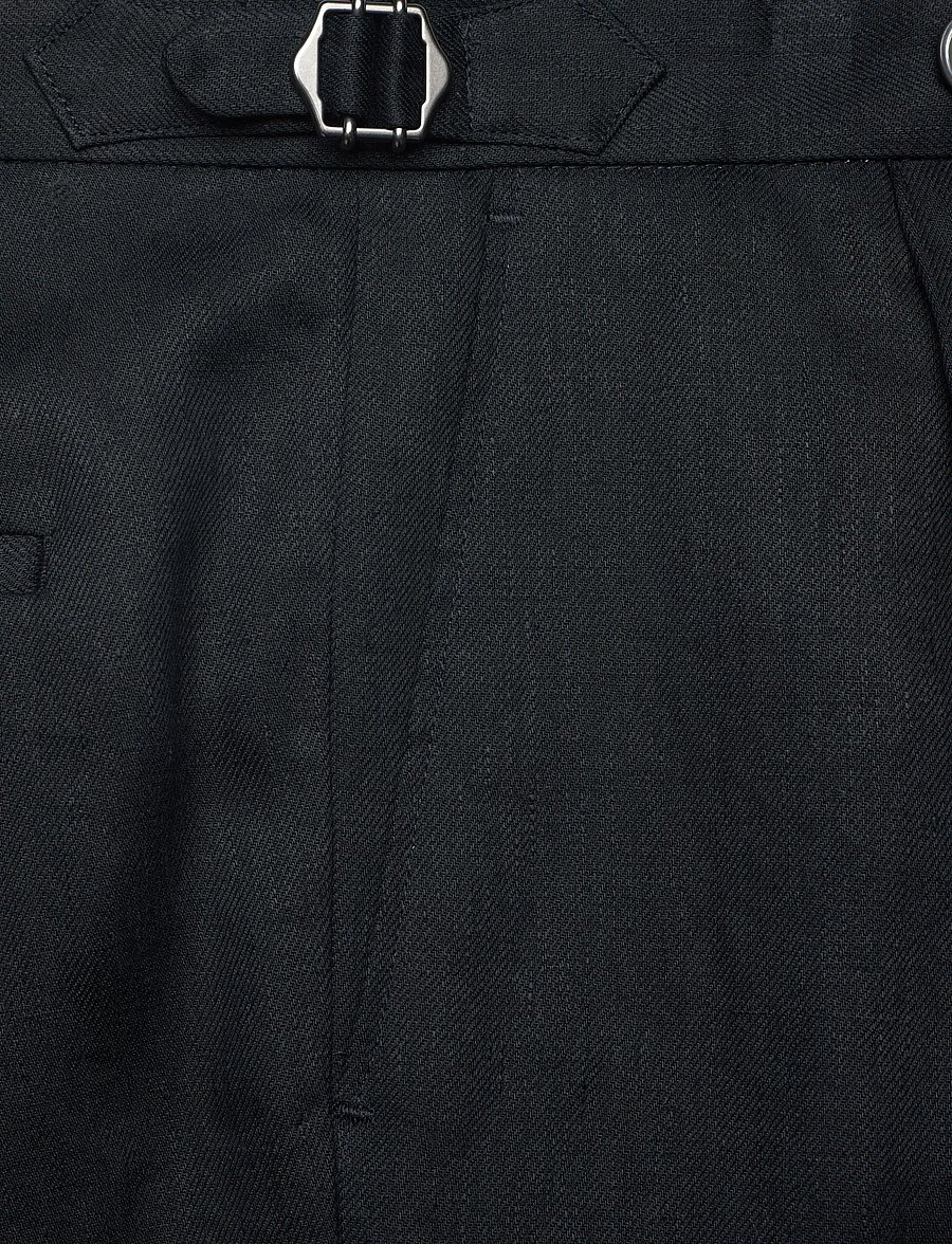 BOSS - H-Perino-PL-DTL-262 - leinenhosen - dark blue - 2