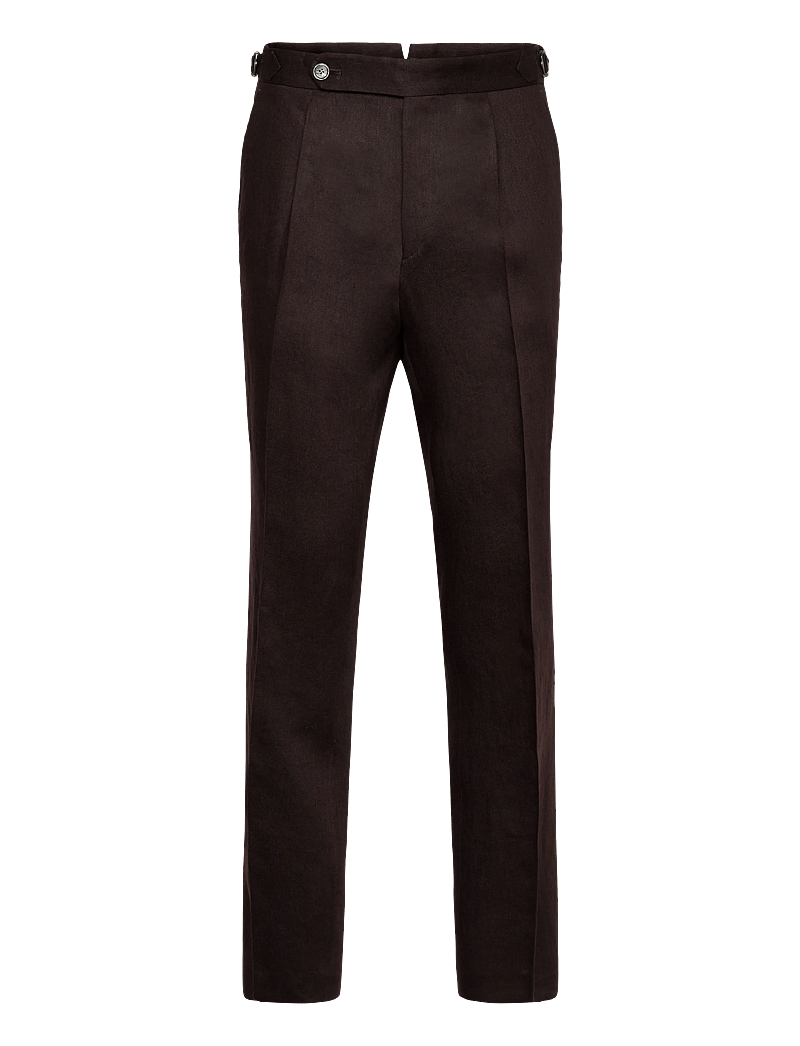 BOSS - H-Perino-PL-DTL-262 - linnebyxor - dark brown - 0