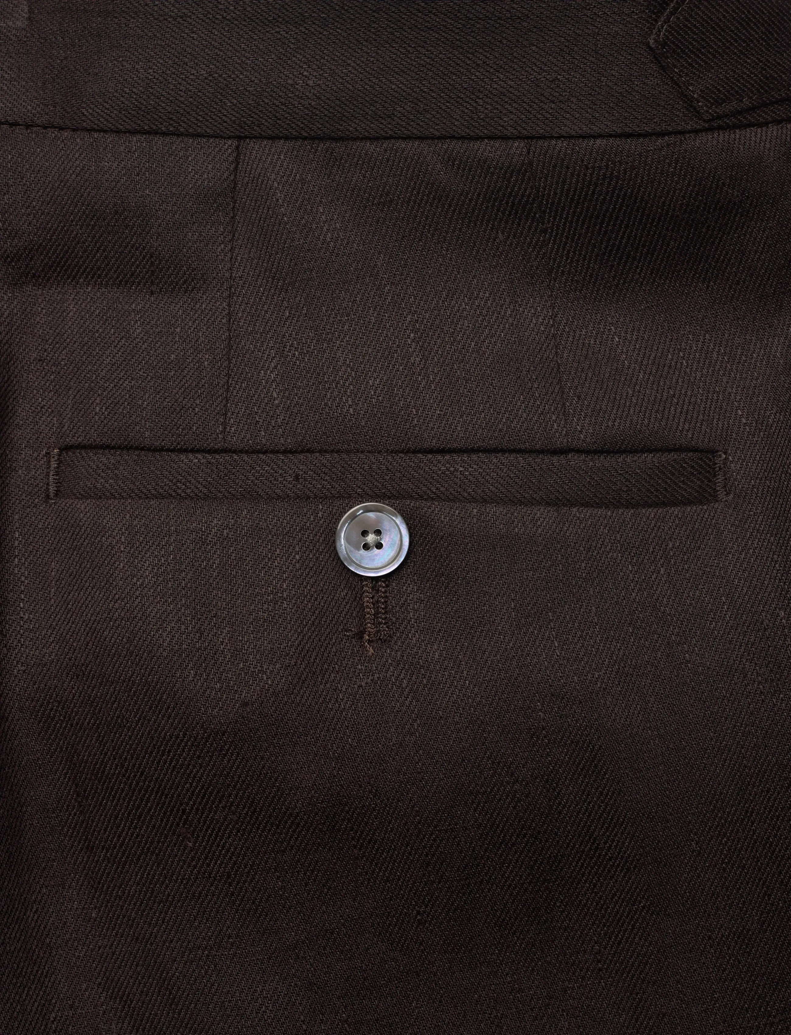 BOSS - H-Perino-PL-DTL-262 - leinenhosen - dark brown - 4