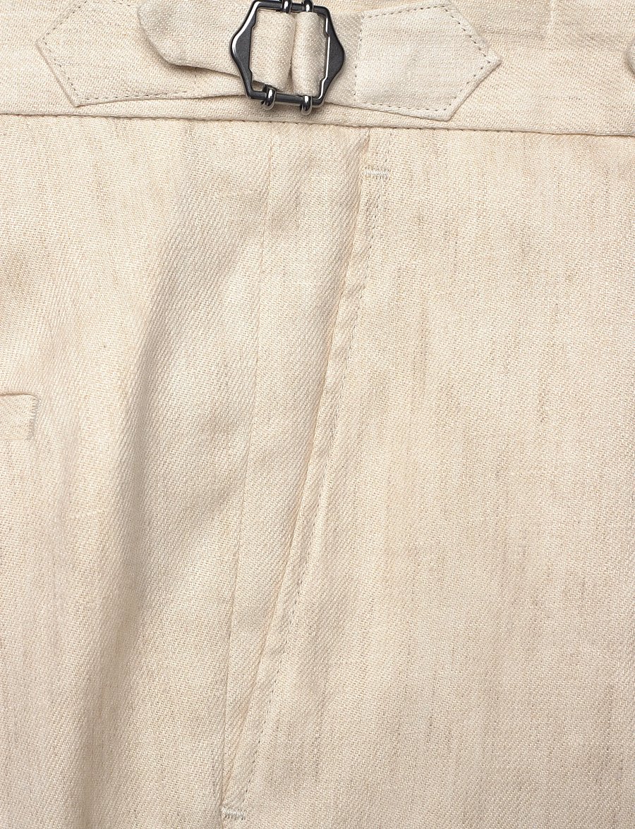 BOSS - H-Perino-PL-DTL-262 - leinenhosen - open beige - 2