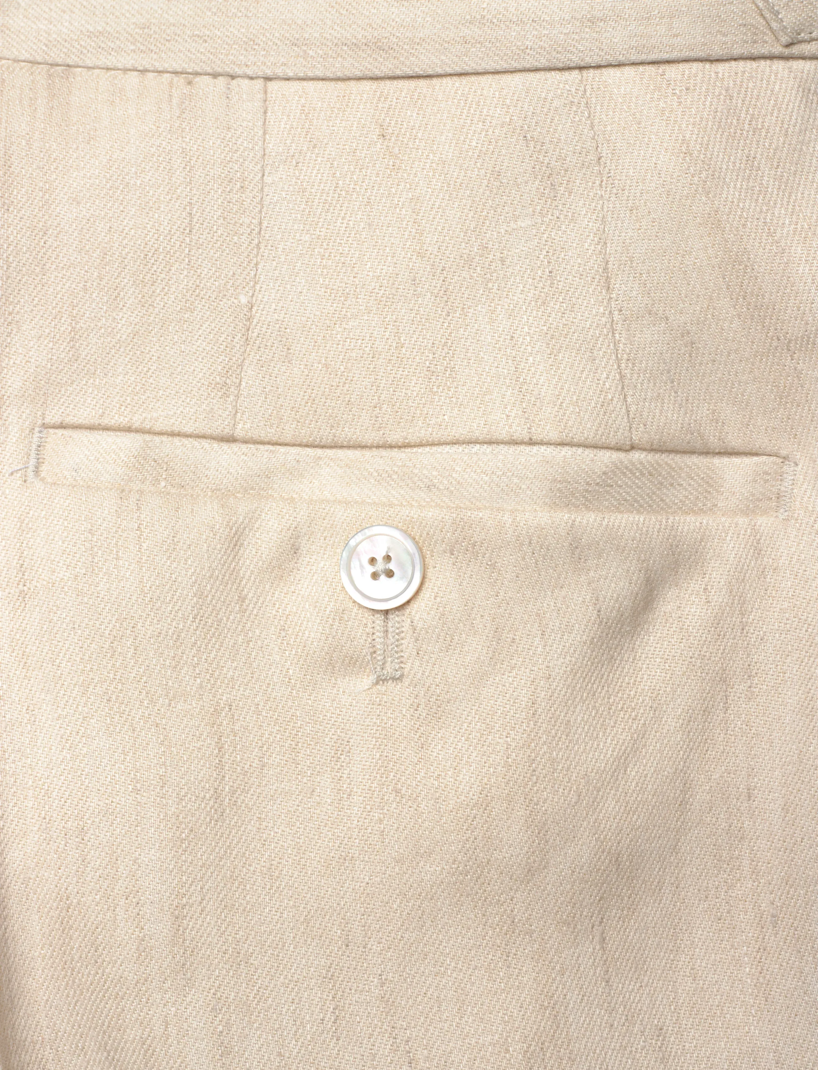 BOSS - H-Perino-PL-DTL-262 - leinenhosen - open beige - 4