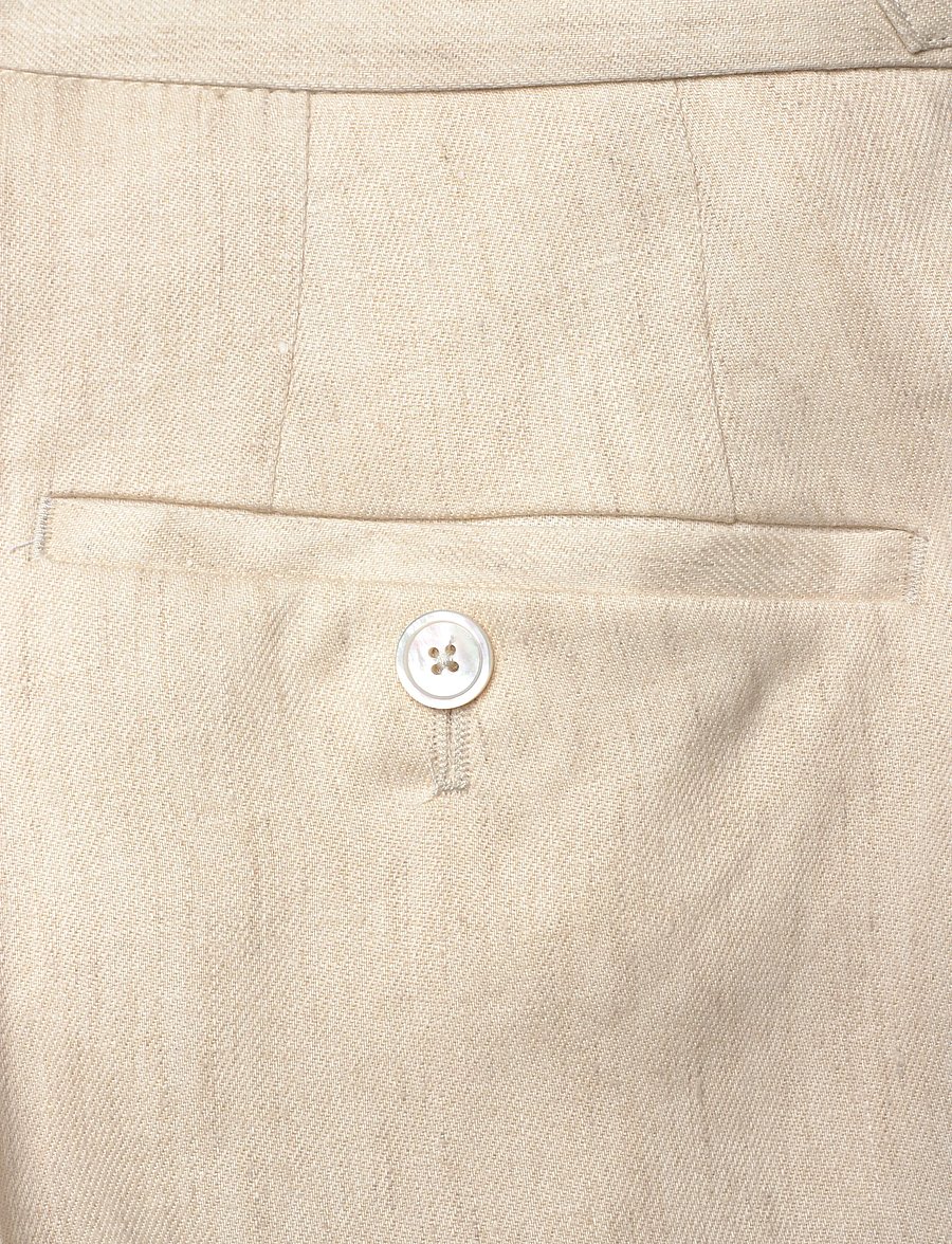 BOSS - H-Perino-PL-DTL-262 - leinenhosen - open beige - 4