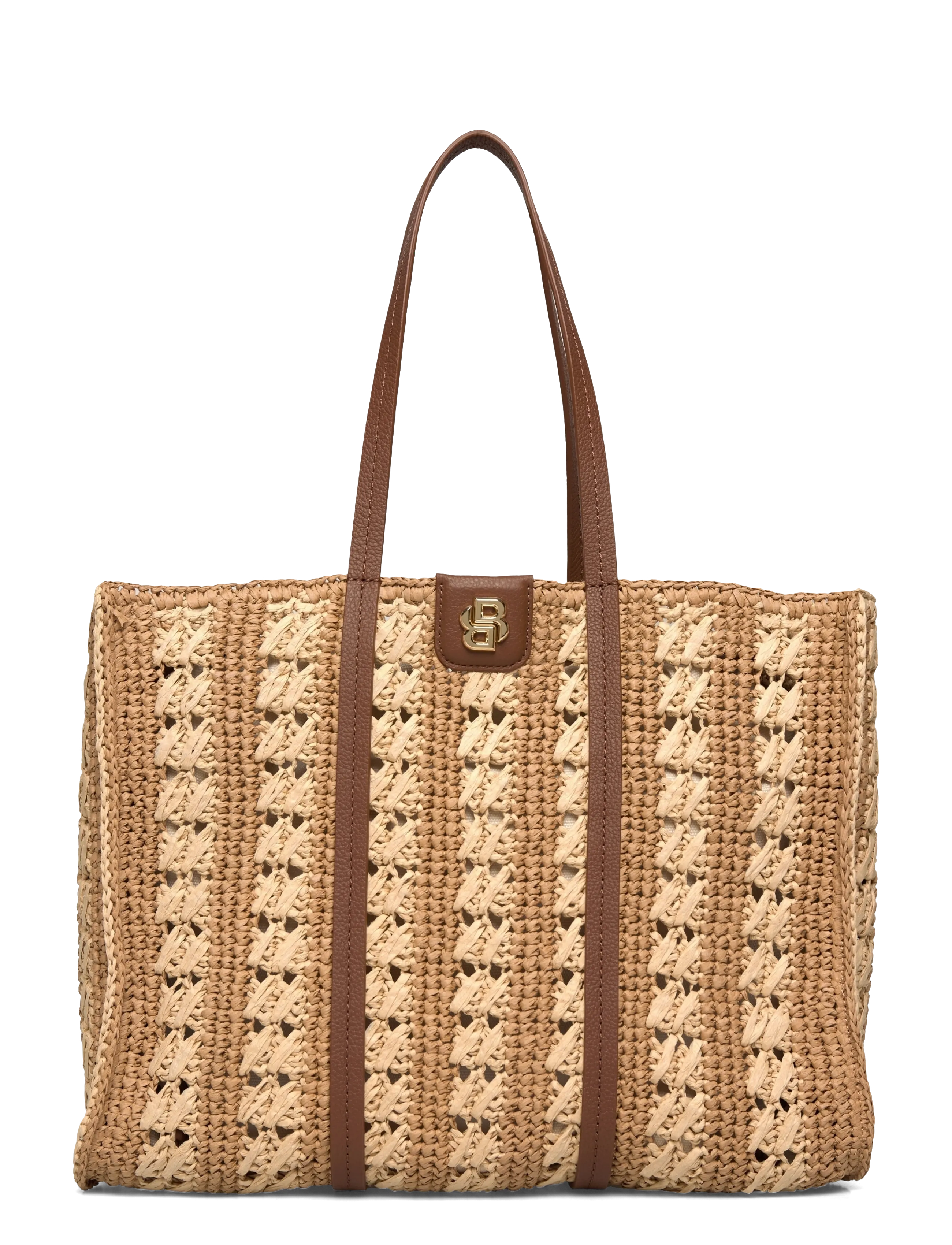 BOSS BOSS BEYOND Tote RF - Shoppingväskor & Totes - OPEN WHITE / brown
