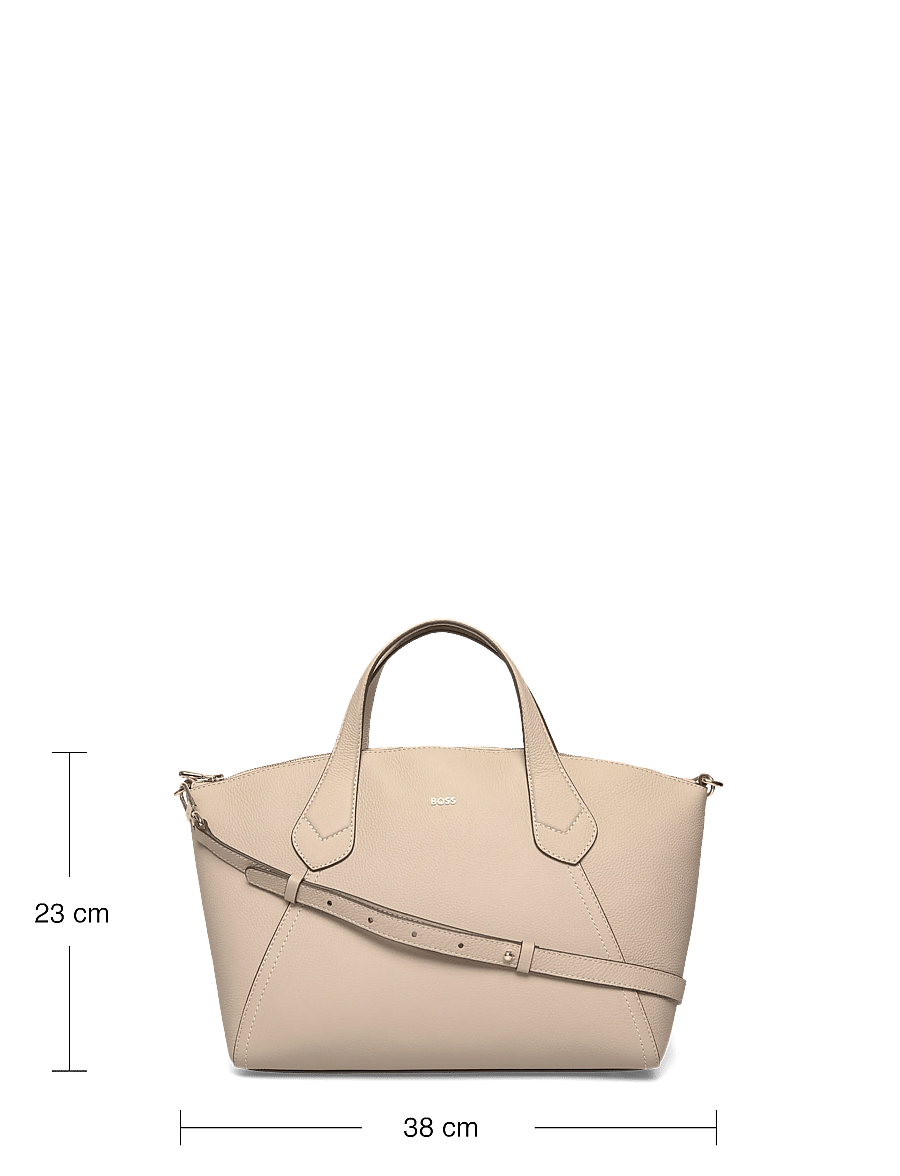 BOSS - Lenah Zip Tote M - kandekotid - light beige - 3
