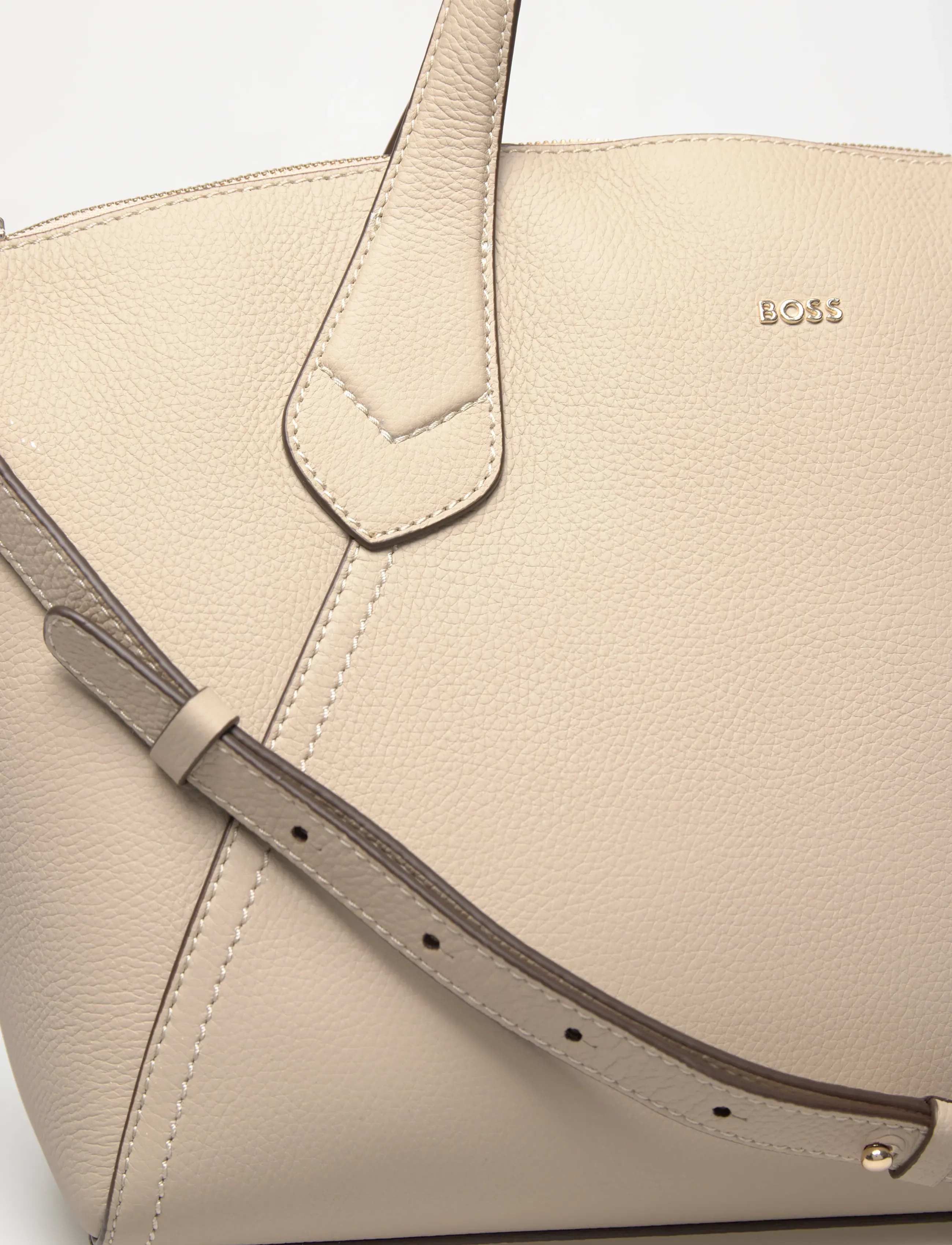 BOSS - Lenah Zip Tote M - totes - light beige - 4