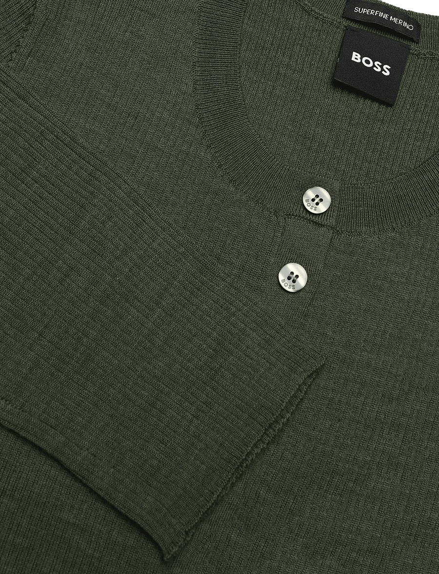 BOSS - Feliconia - stickade tröjor - dark green - 2