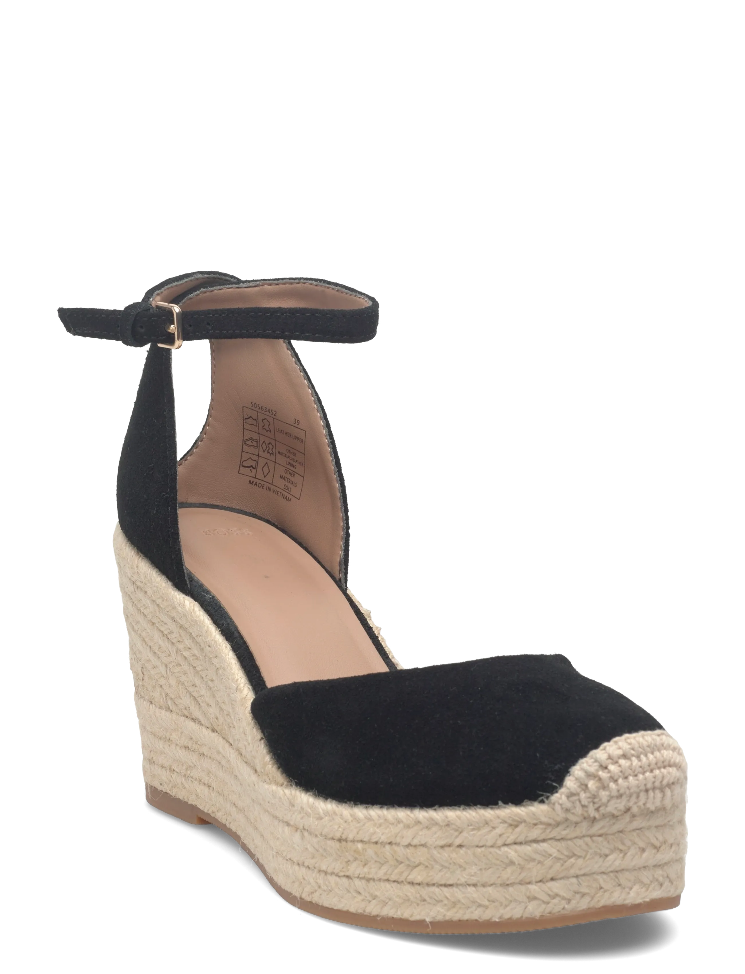 BOSS Madeira_Sandwdg_Sdb, 37, Espadrilles, Schwarz - Espadrilles Heeled, Frauen