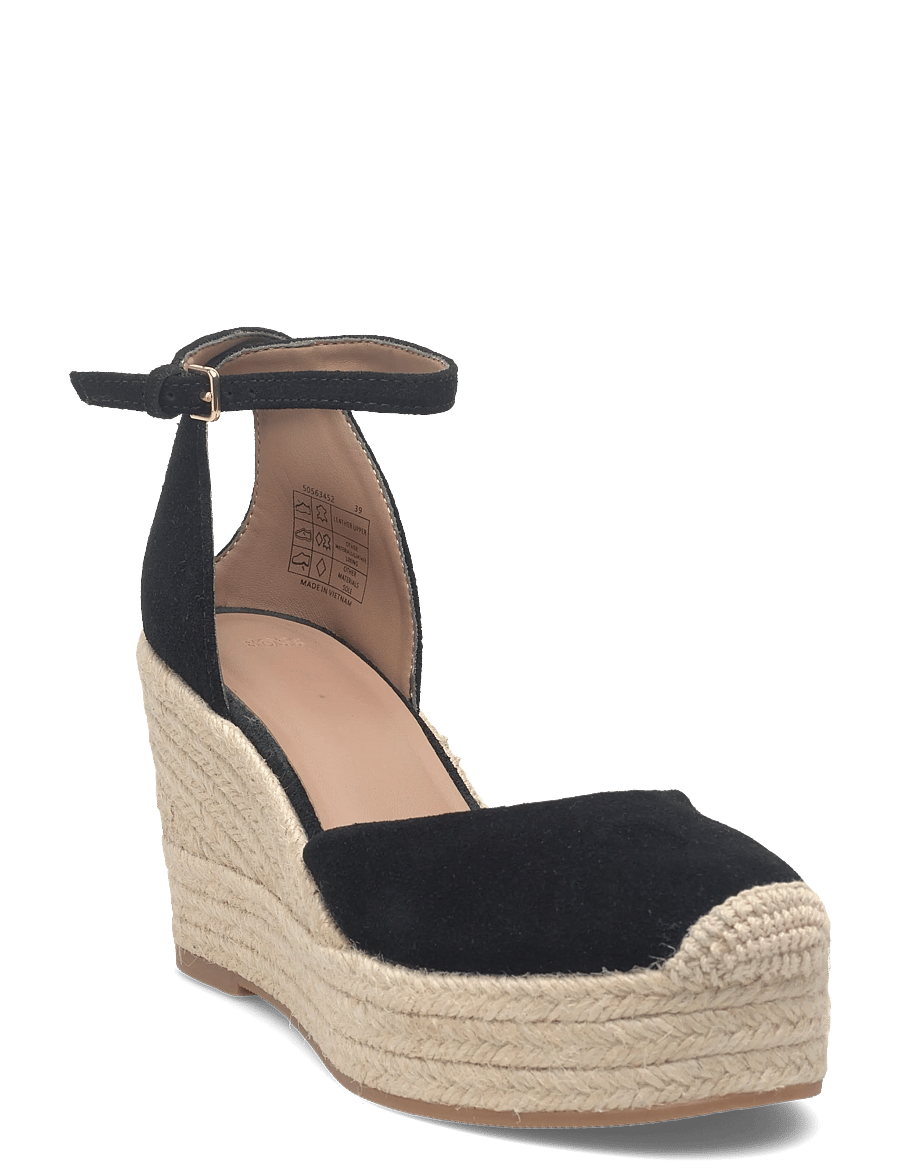 BOSS - Madeira_Sandwdg_SDB - espadrilles mit absatz - black - 0