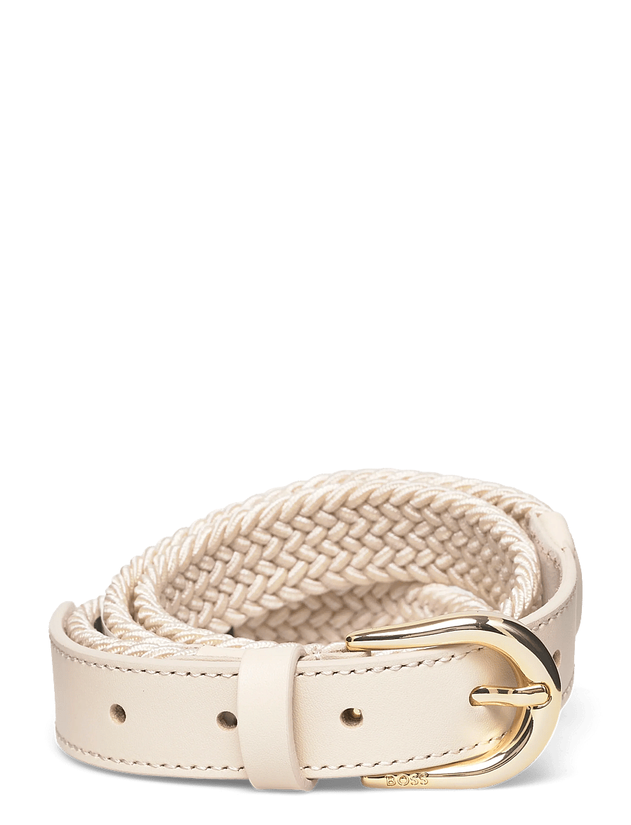 BOSS - Carol-WnE-L_Sz25 - geflochtene gürtel - open beige - 0