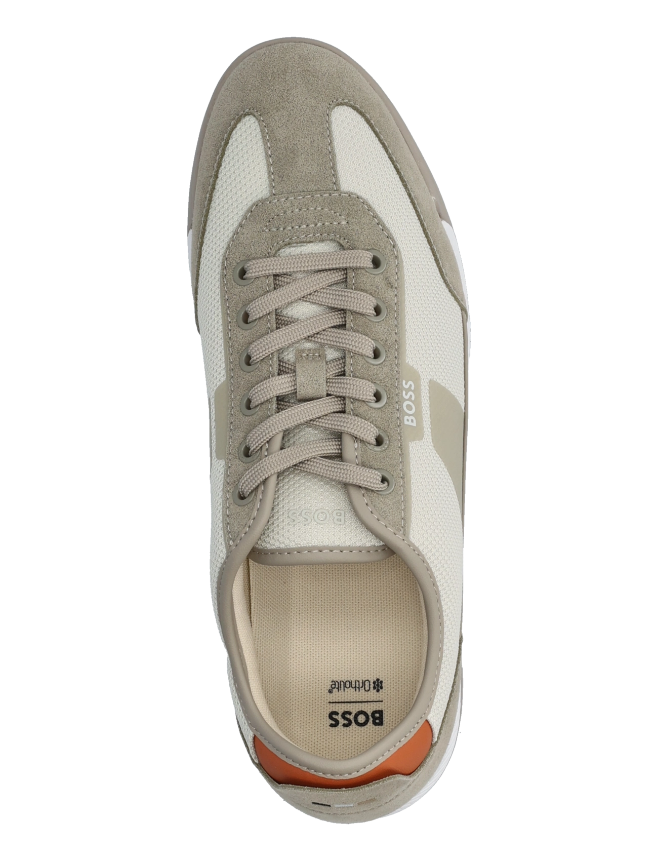 BOSS - Nitan_Lowp_txmx - låga sneakers - open beige - 3