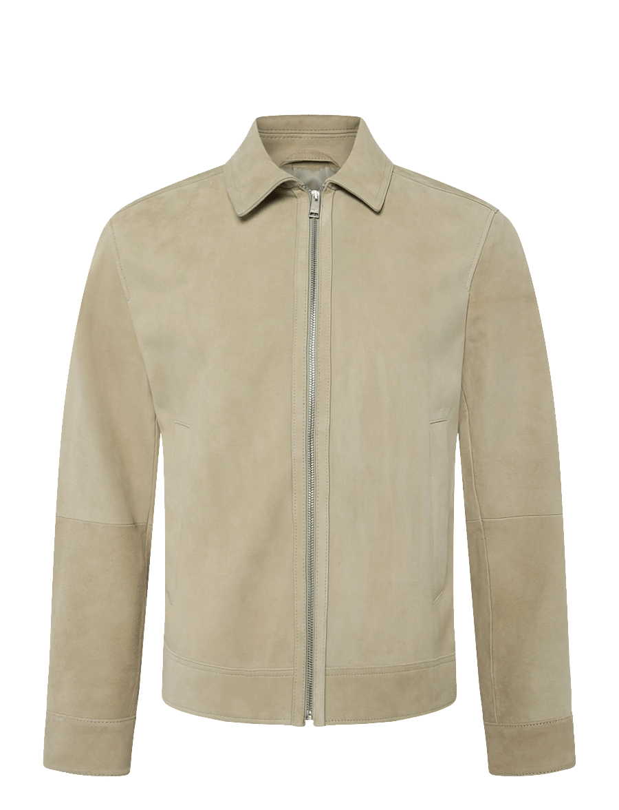 BOSS - H-Malbano7 - leather jackets - dark beige - 1