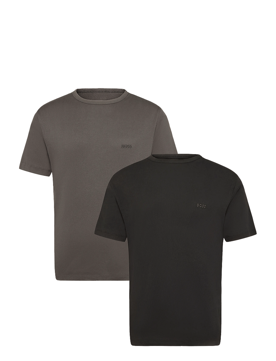 BOSS - TShirtRN 2P Rib - pyjamaoberteile - open grey - 0