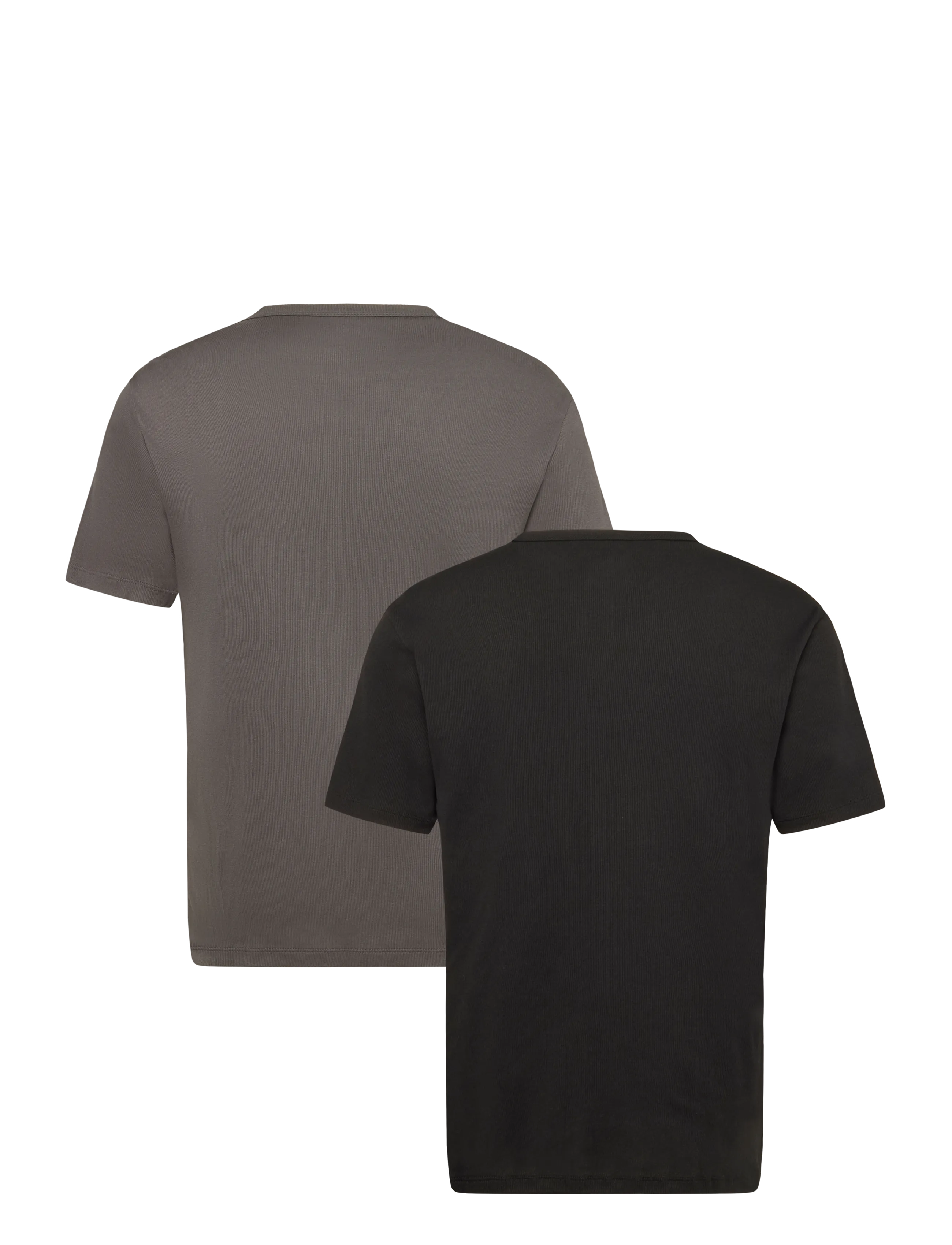 BOSS - TShirtRN 2P Rib - pyjamaoberteile - open grey - 1