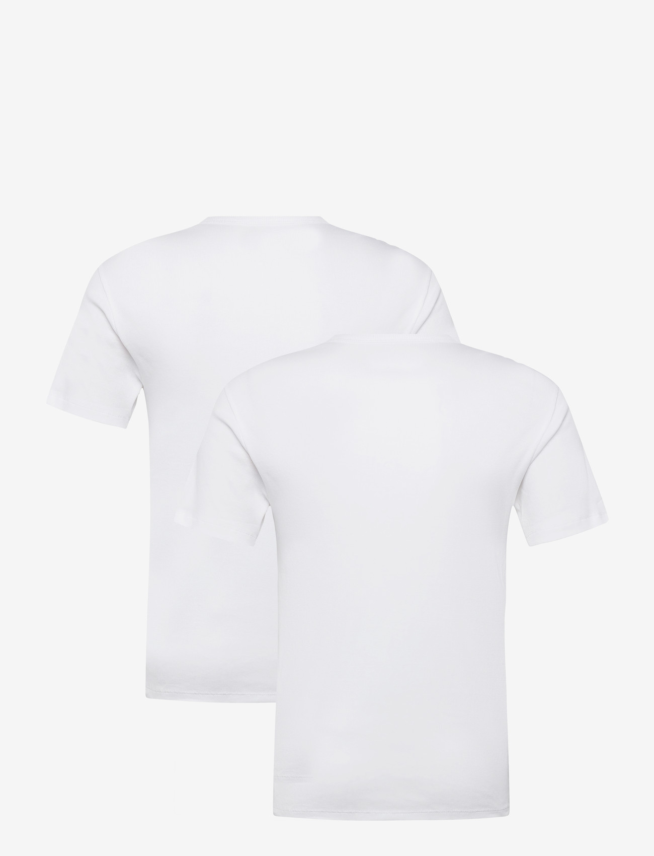 BOSS - TShirtRN 2P Rib - pyjama tops - white - 2