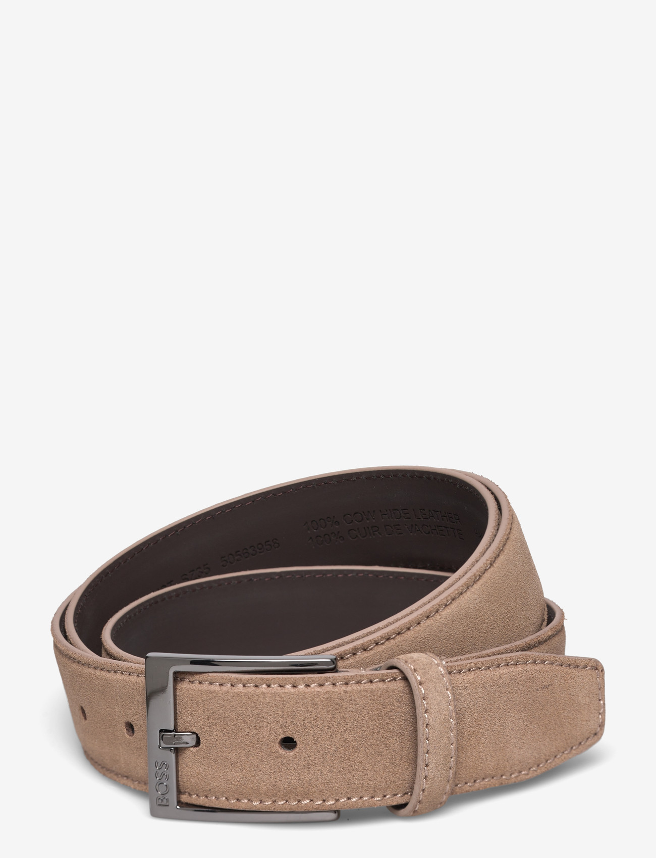 BOSS - Elloy-Sd-GmSt_Sz35 - klassiska skärp - medium beige - 0