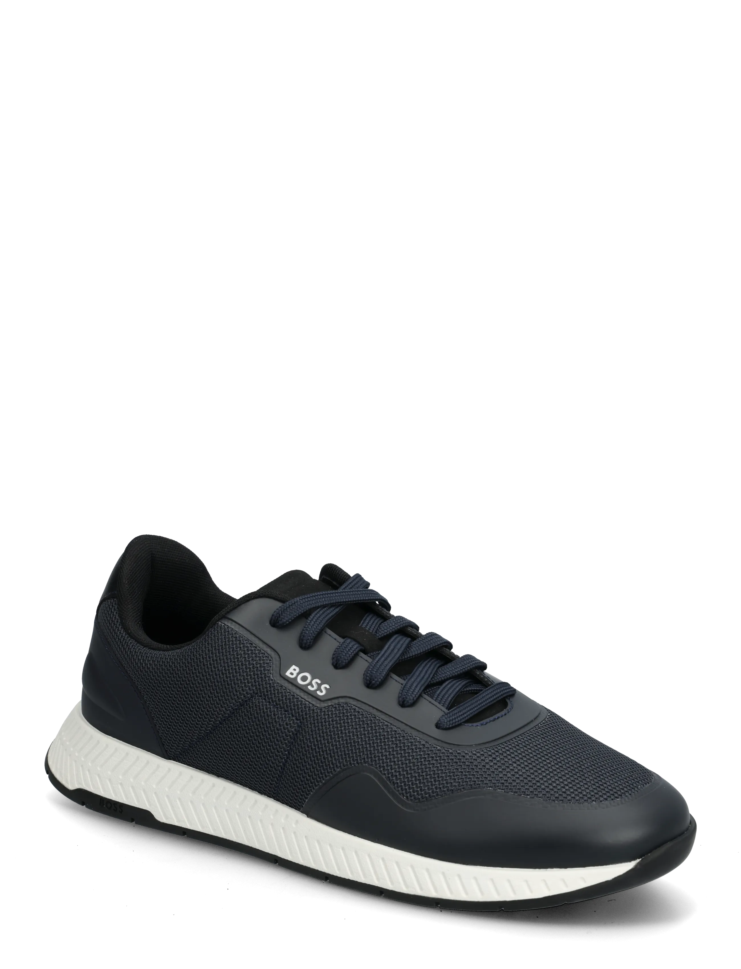 BOSS Titanium_Runn_trtxpu - Sneakers - DARK BLUE / white