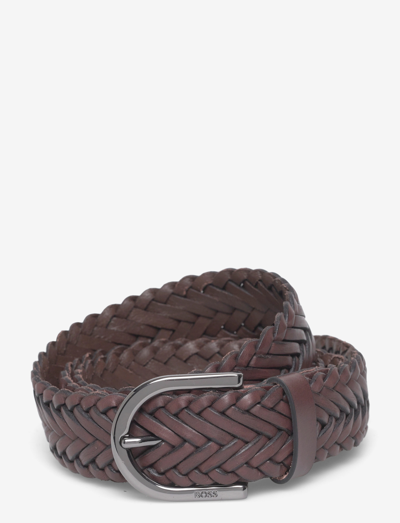 BOSS - Roul-WnL_Sz35 - gevlochten riemen - dark brown - 0