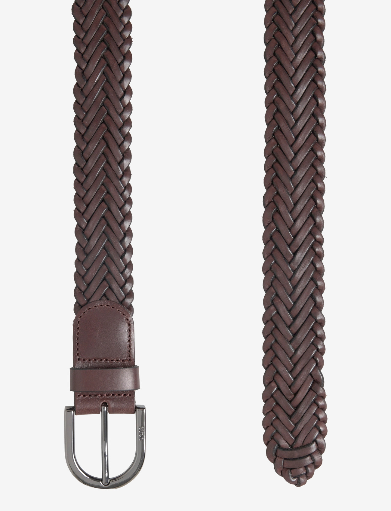 BOSS - Roul-WnL_Sz35 - gevlochten riemen - dark brown - 1