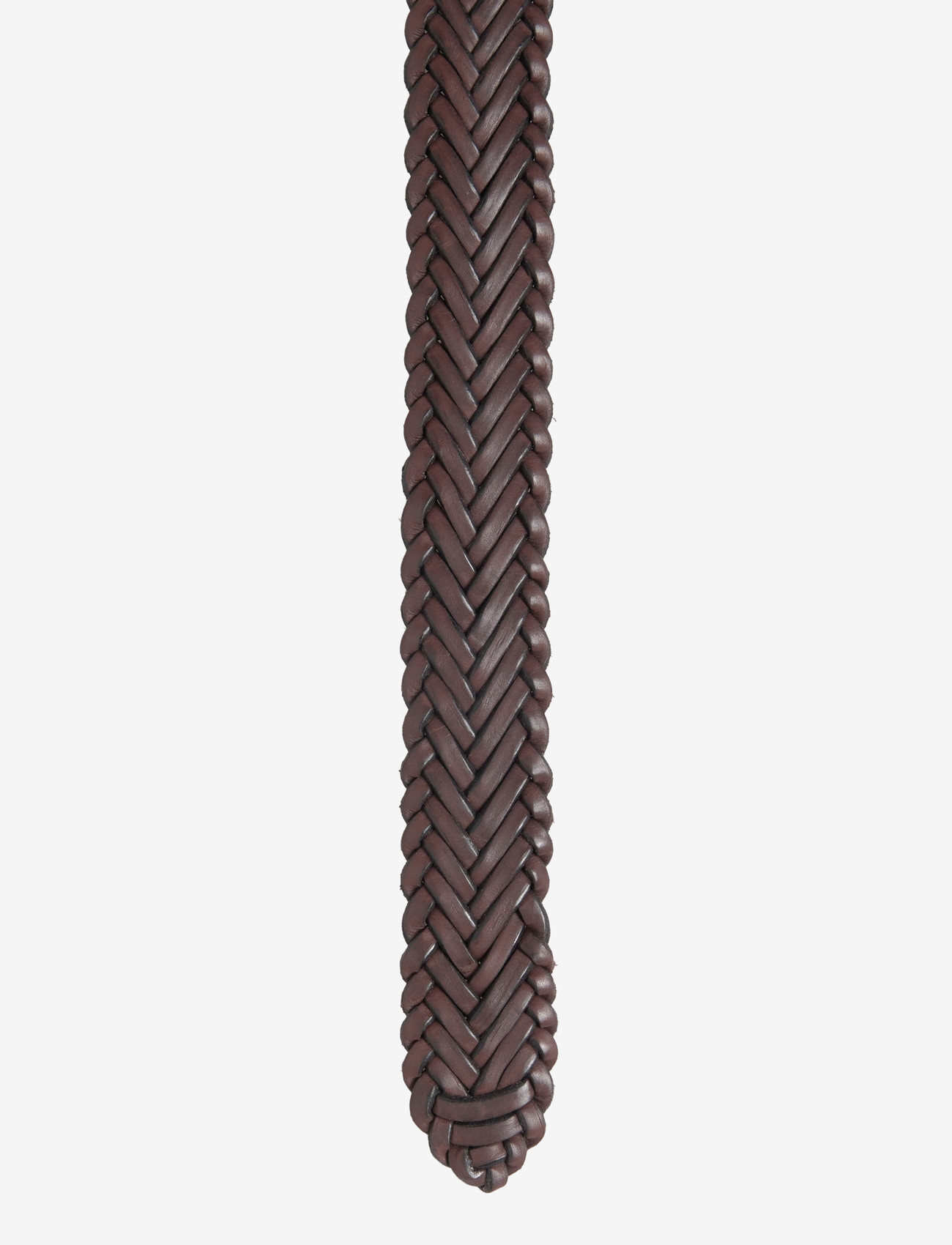 BOSS - Roul-WnL_Sz35 - gevlochten riemen - dark brown - 2