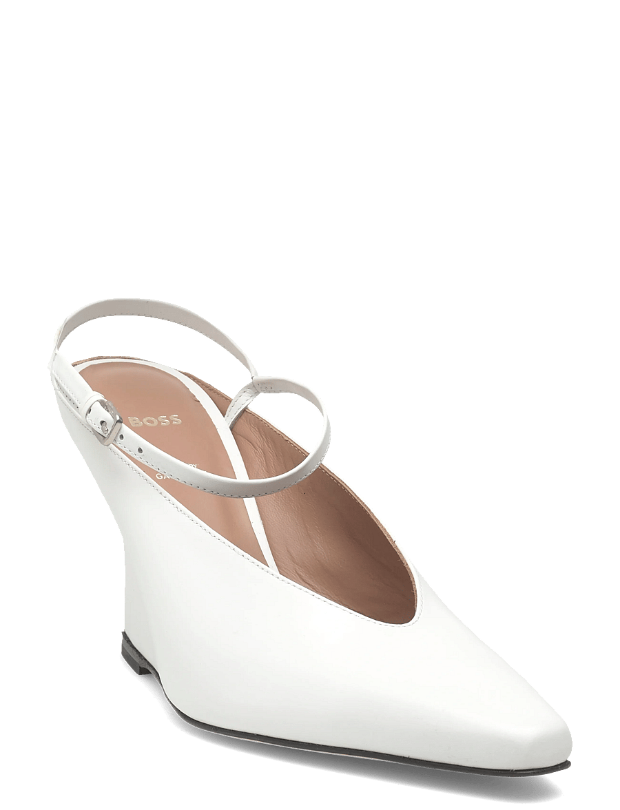 BOSS - Charlize_MuleWd90_AB - konfirmatsioon - white - 0