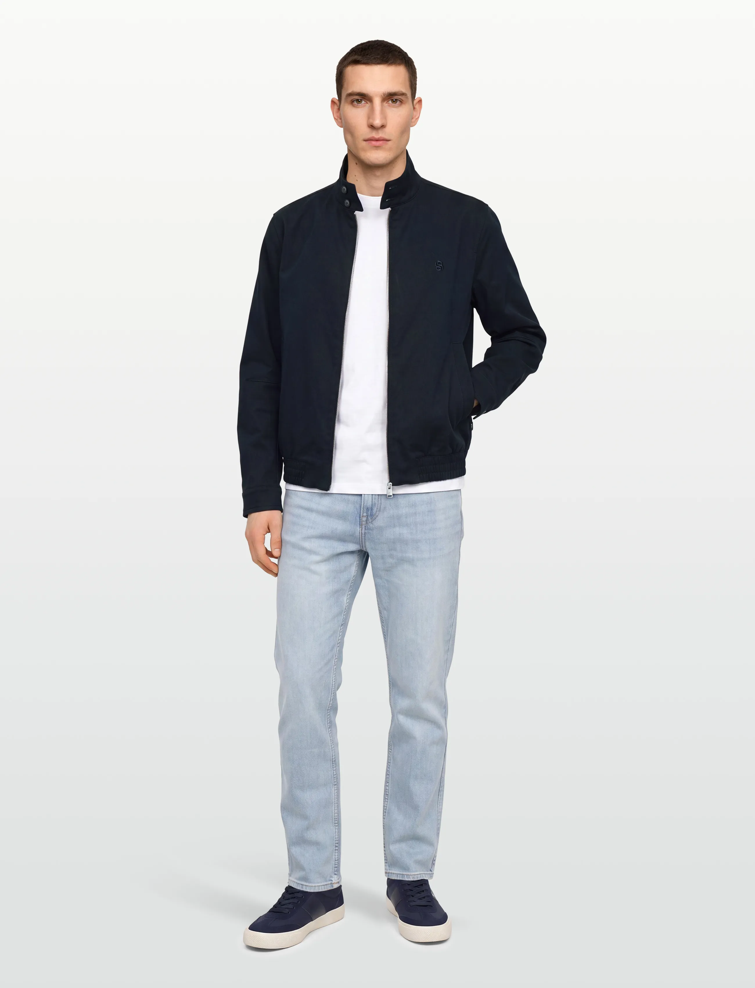 BOSS H-Coiner-263, 54, Jackets, Marineblau - Bomber Männerswear