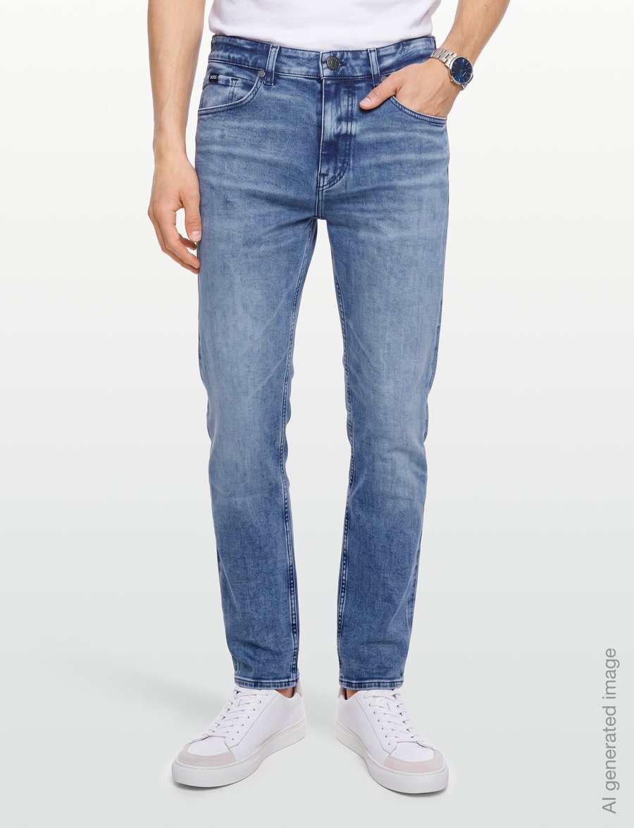 BOSS - C-OGDEN - normale jeans - turquoise/aqua - 3