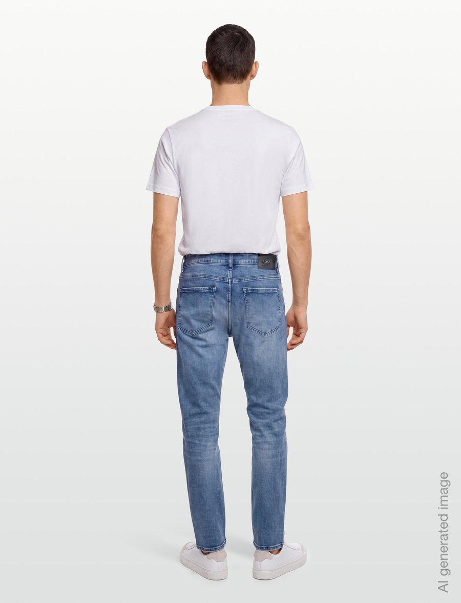 BOSS - C-OGDEN - normale jeans - turquoise/aqua - 4