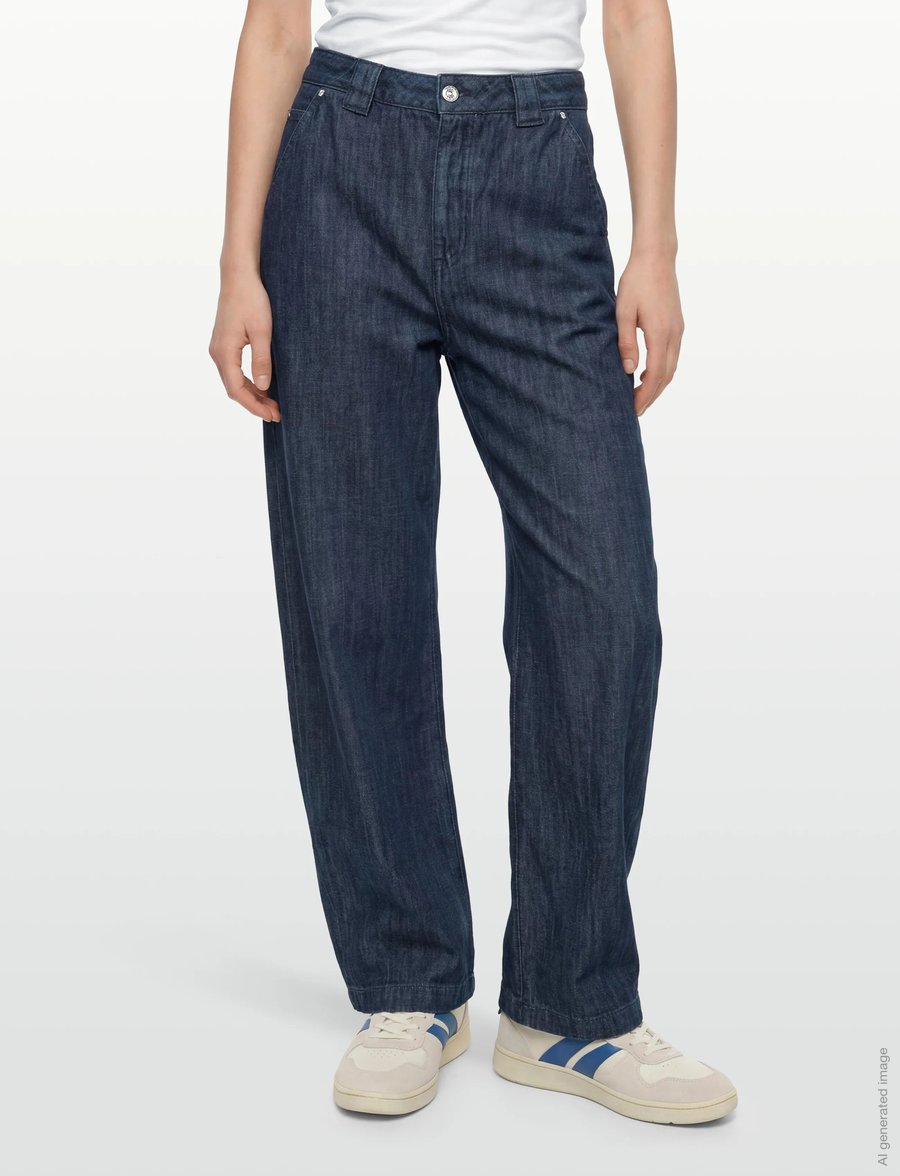 BOSS - SEASONAL BARREL - barrel lõikega teksad - dark blue - 3