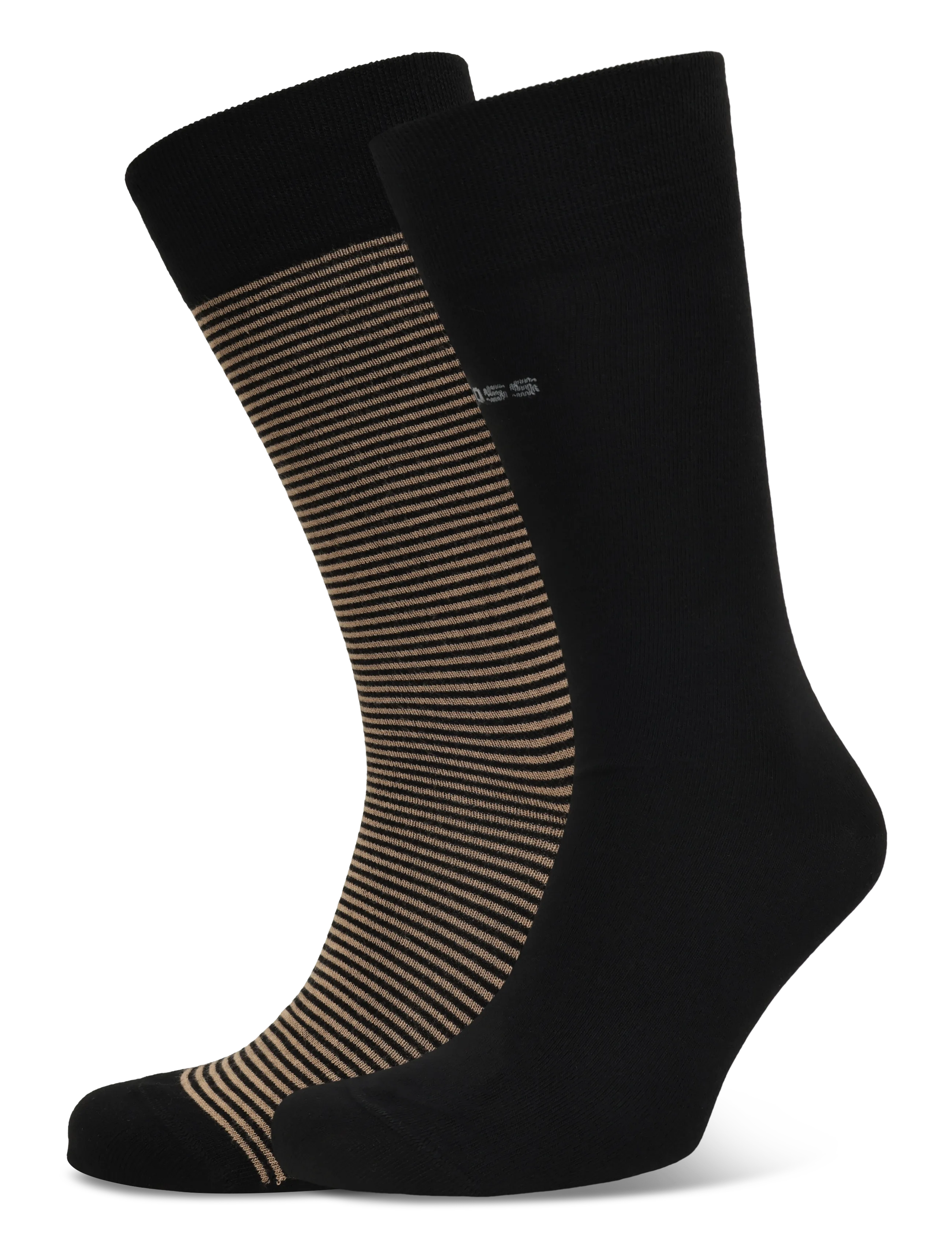 BOSS 2PRS Stripe VIBamboo - Crew-socken - BLACK / black