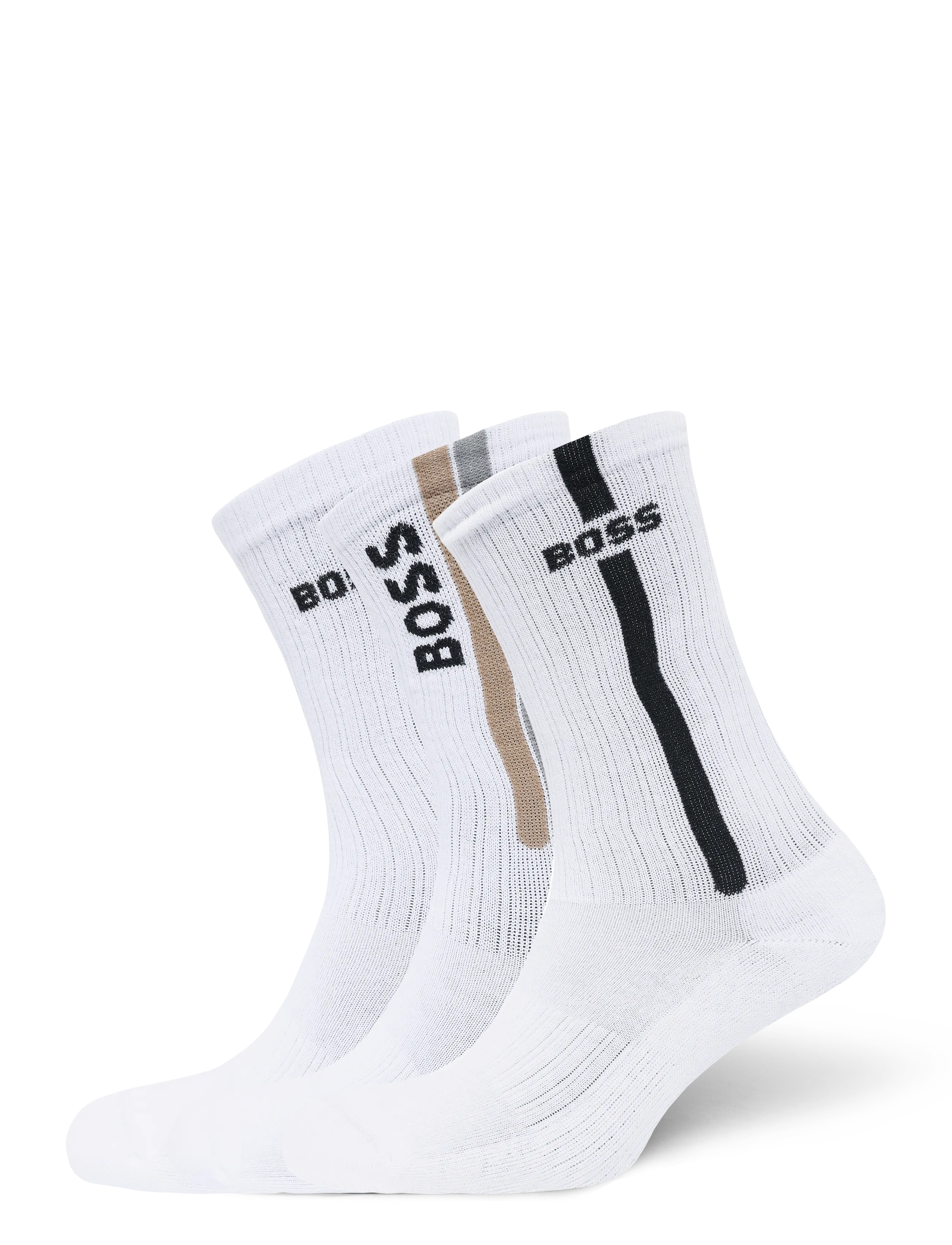 BOSS 3P QS Rib Line CC - Multipakk aluspesu - OPEN MISCELLANEOUS / white