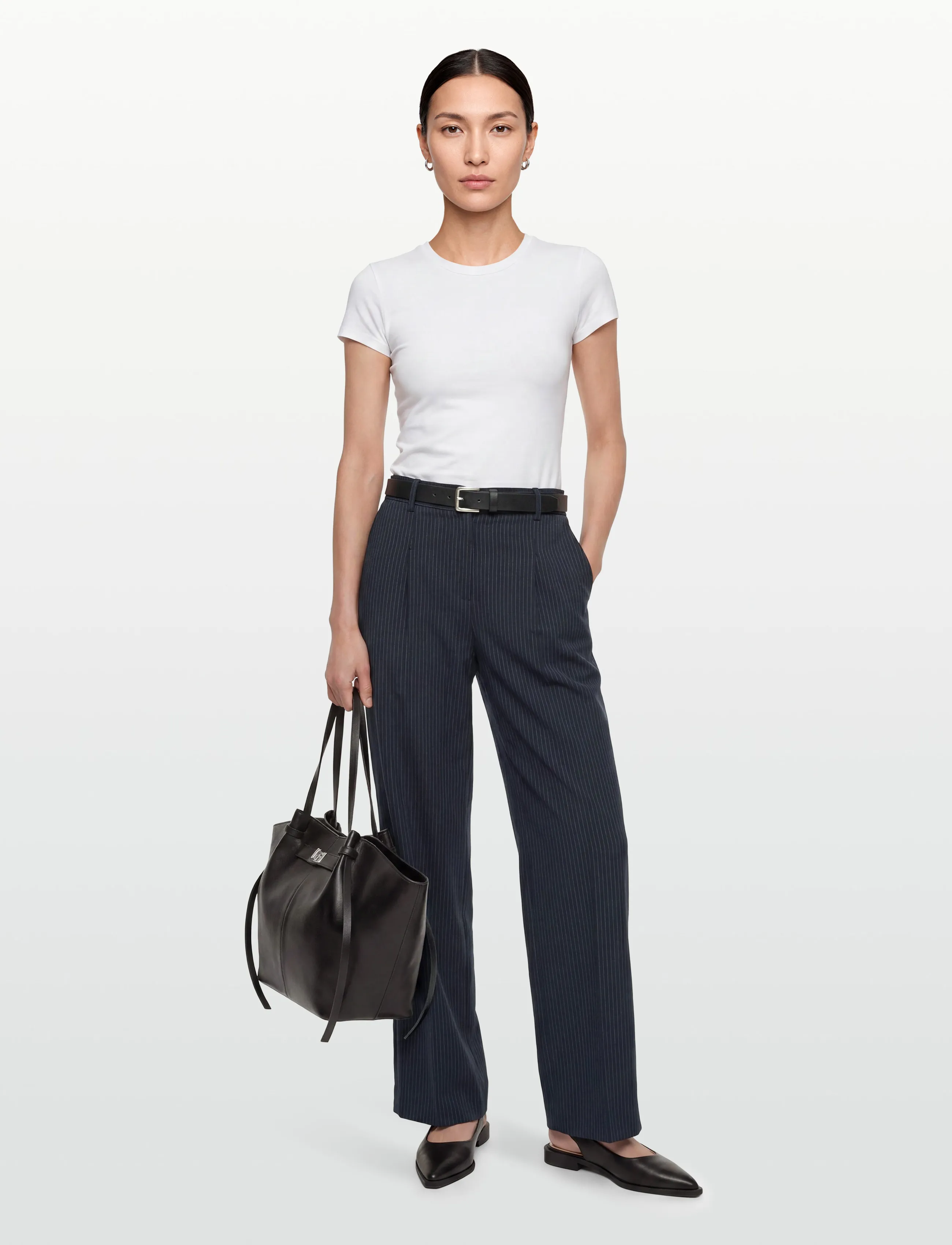 BOSS Tiana17 - Byxor - OPEN MISCELLANEOUS / navy