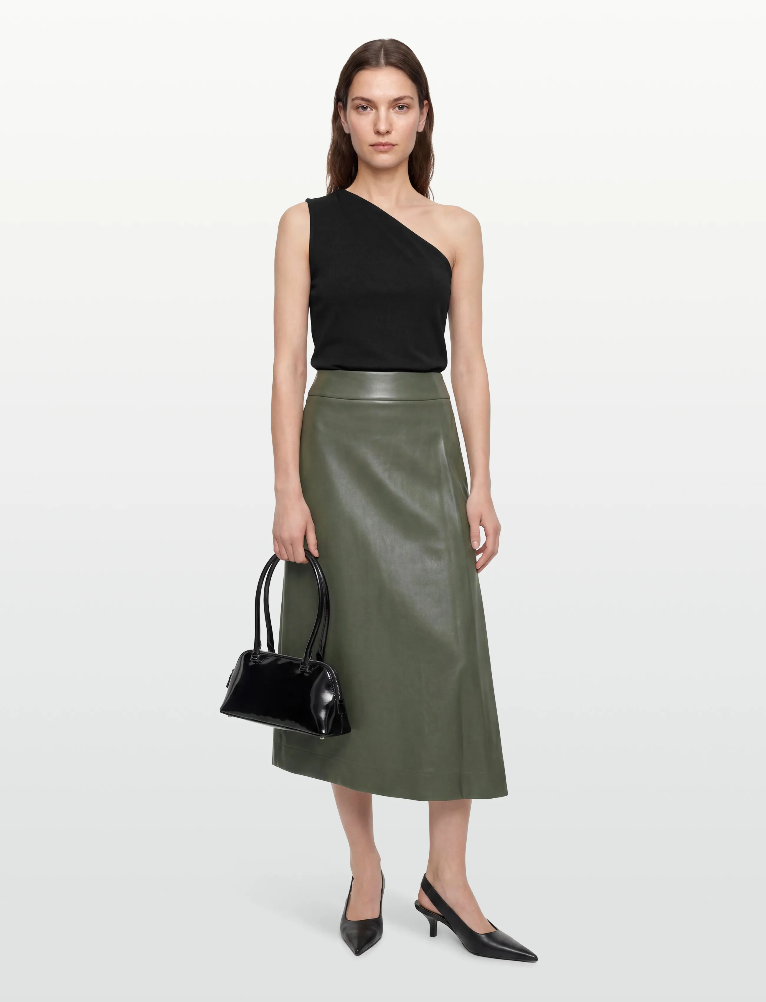 BOSS Ventara1, 36, Röcke, Khakigrün - Knee-length & Midi Frauen