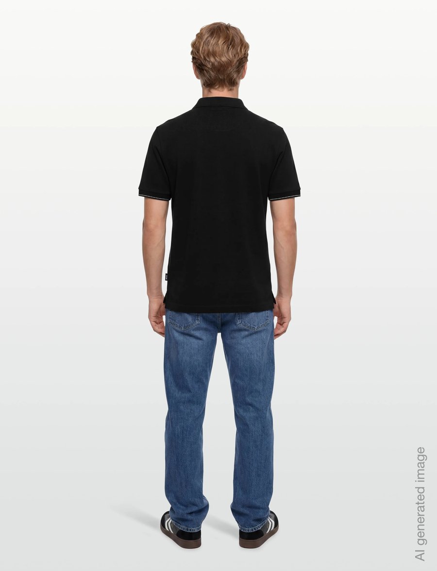 BOSS - C-Pei 90 - langärmlige strick-polohemden - black - 4