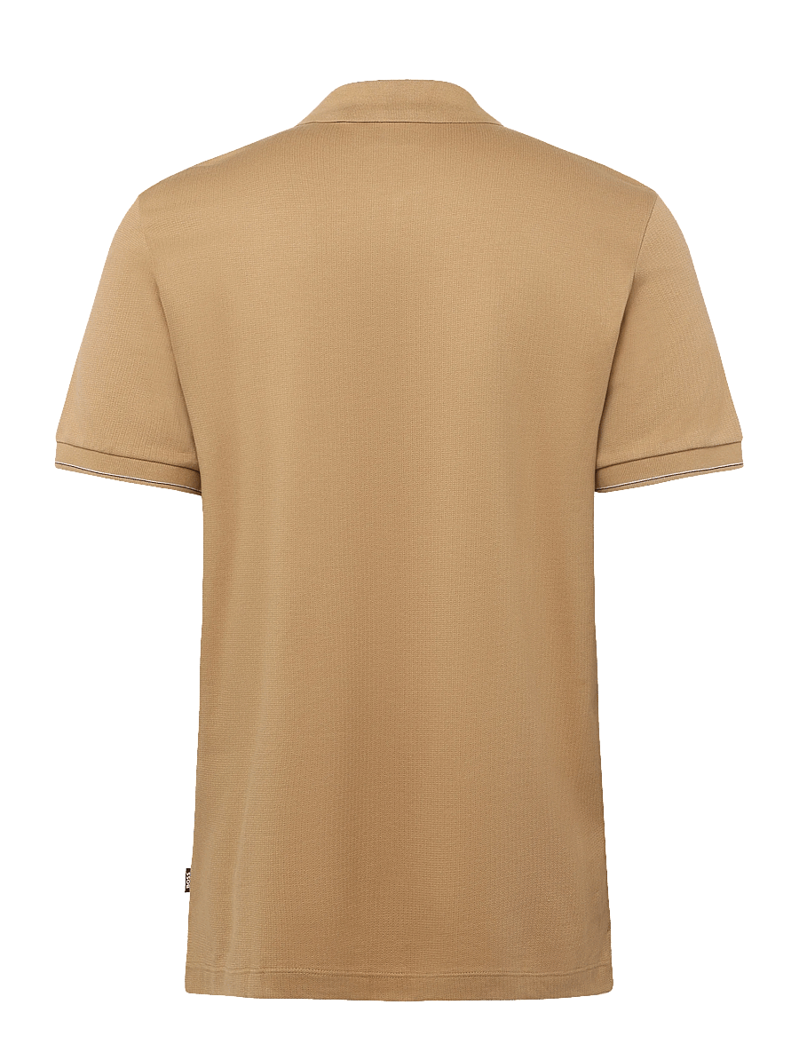 BOSS - C-Pei 90 - langärmlige strick-polohemden - medium beige - 1