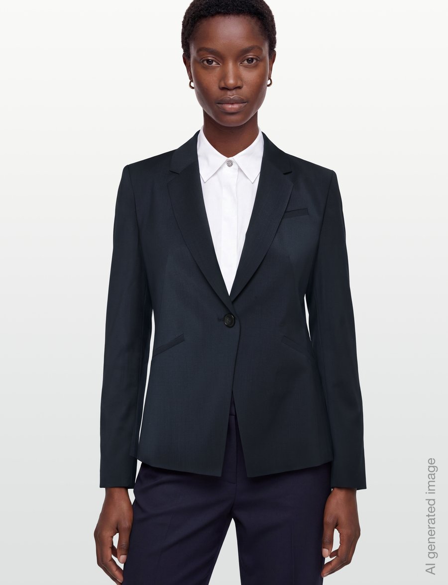 BOSS - Jiah - enkeltradede blazere - dark blue - 3