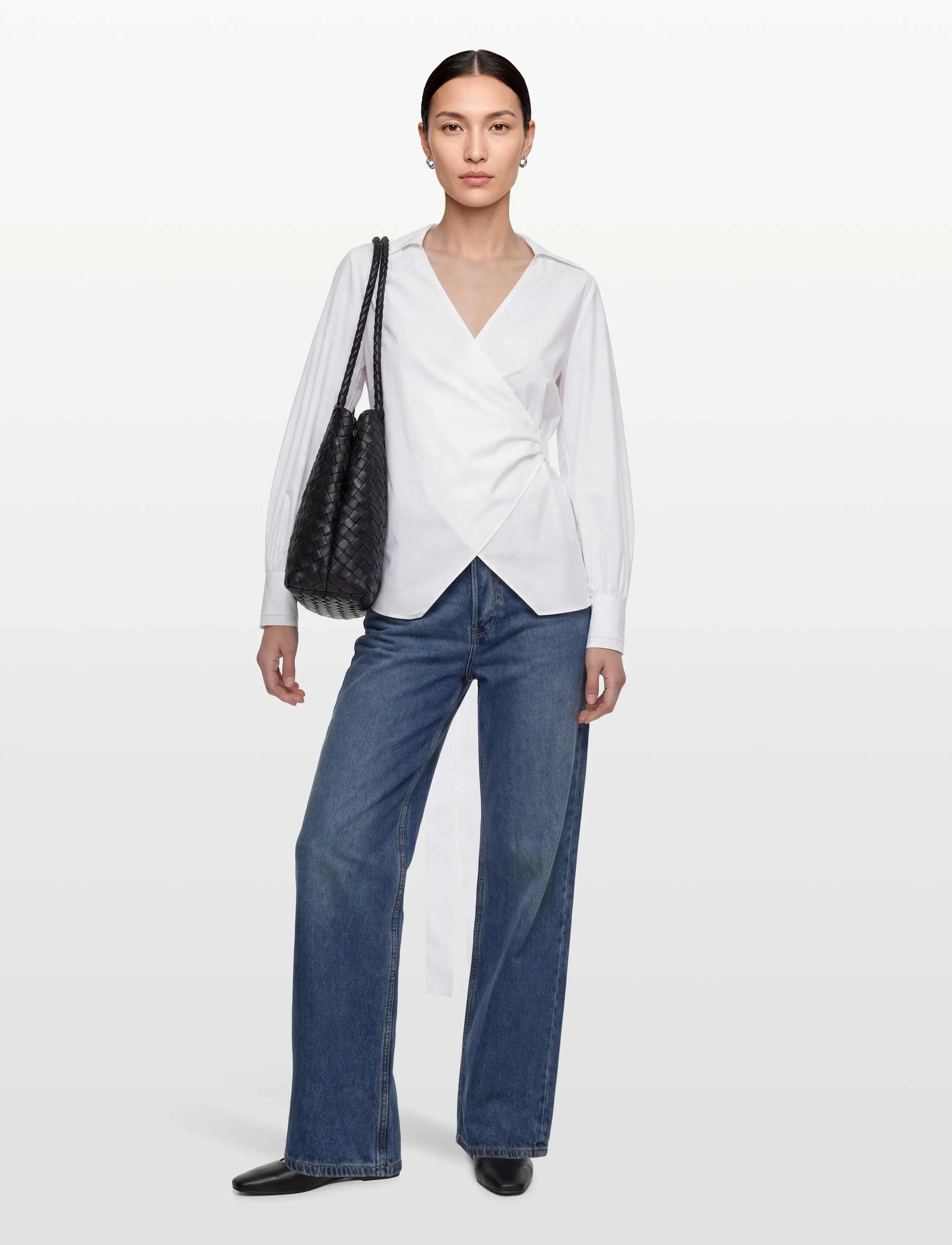 BOSS Bekania1, 44, White, Bluser > Langærmede, Dame