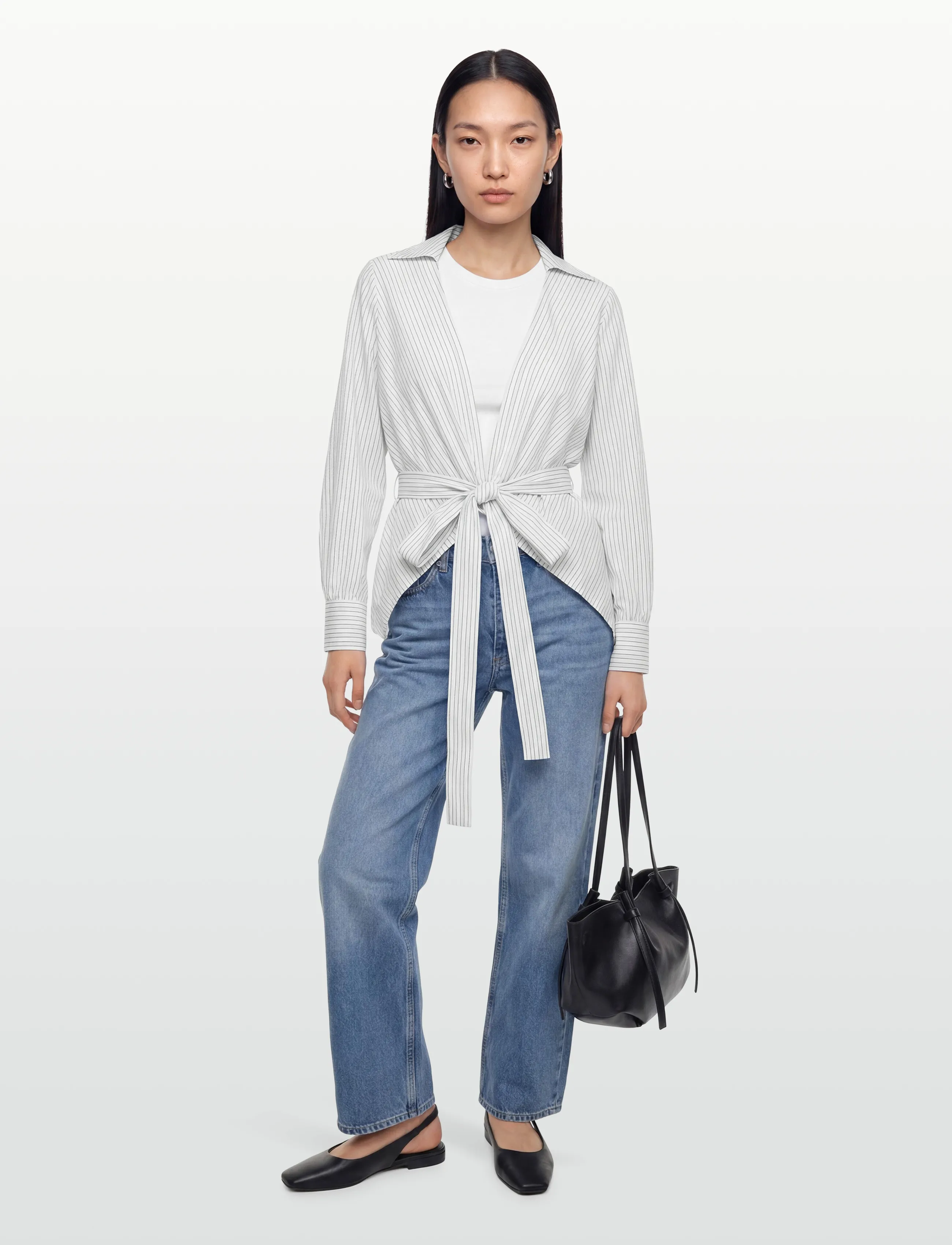 BOSS Bekania1, 44, White, Bluser > Langærmede, Dame