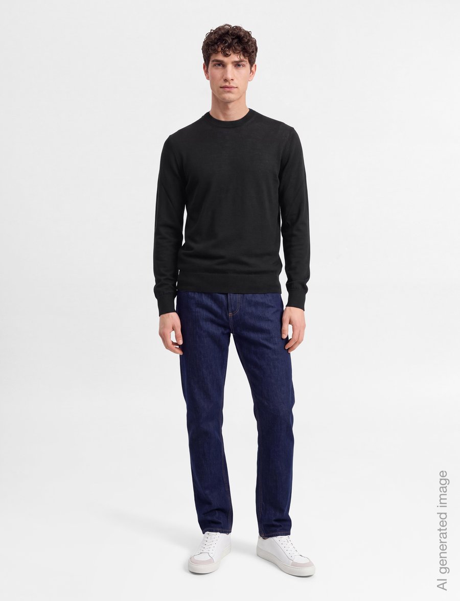 BOSS - H-Leno - rund hals - black - 0